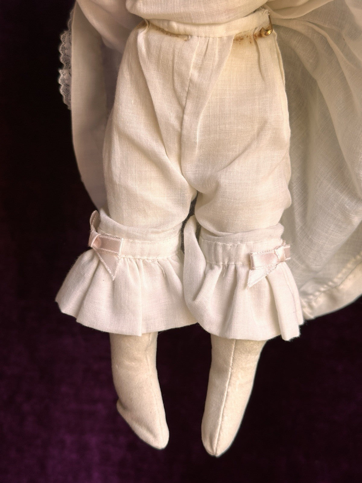 Unidentified 13” Antique French/German 902 or 909 Solid Bisque Head Fashion Doll