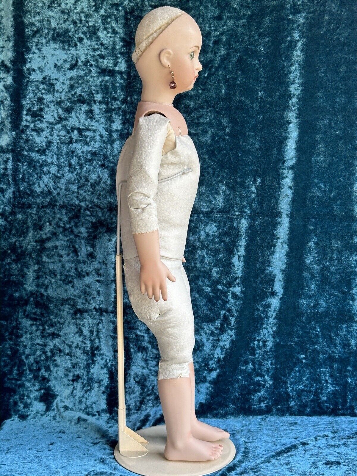 Large 27” Porcelain Head Reproduction of Antique French Jumeau (?) Doll