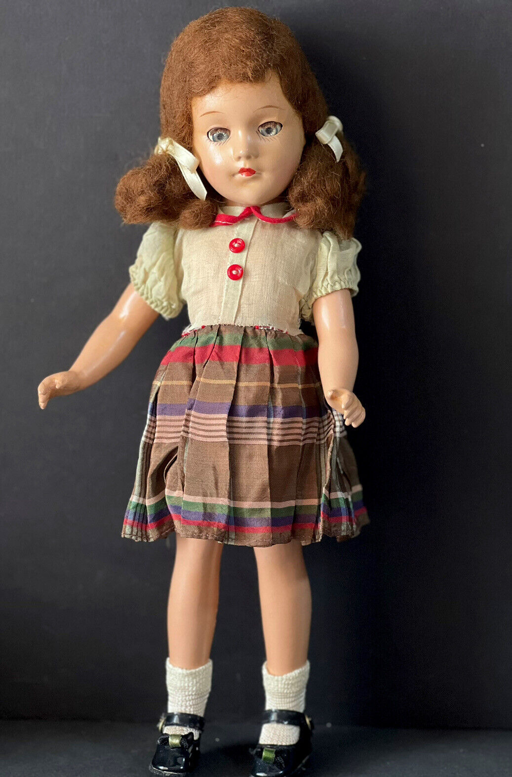 Collectible Vintage 1940’s Composition 14” Original Mary Hoyer Doll