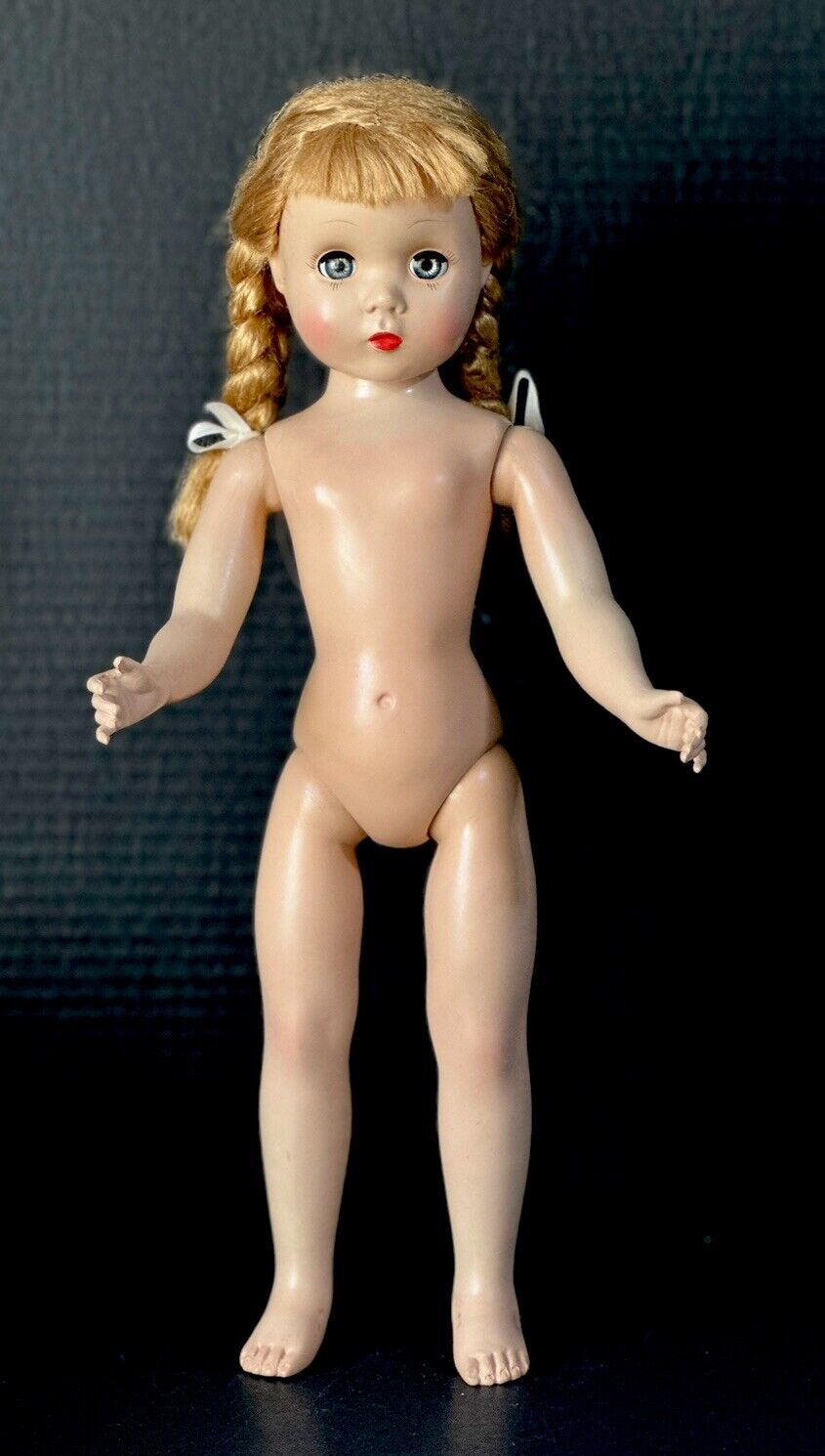 Vintage Madame Alexander 16” Polly Pigtails Hard Plastic Doll Tagged Outfit