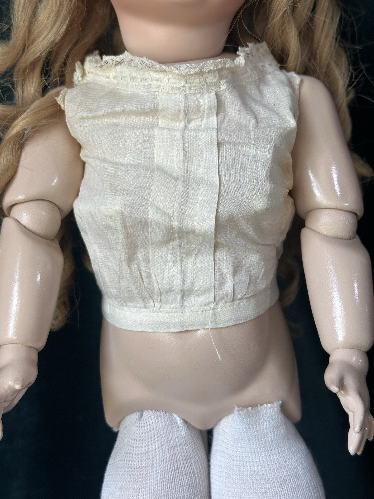 Vintage Artist Reproduction of Antique French Bru Jne 20” Doll Porcelain Head