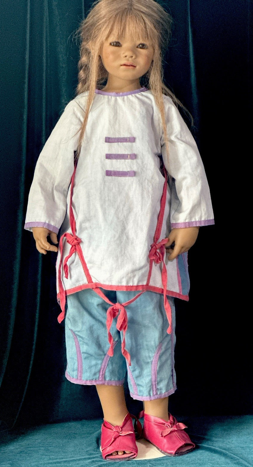 Collectible German Annette Himstedt Vinyl 32” Doll “Arapati” from Brazil LE 713