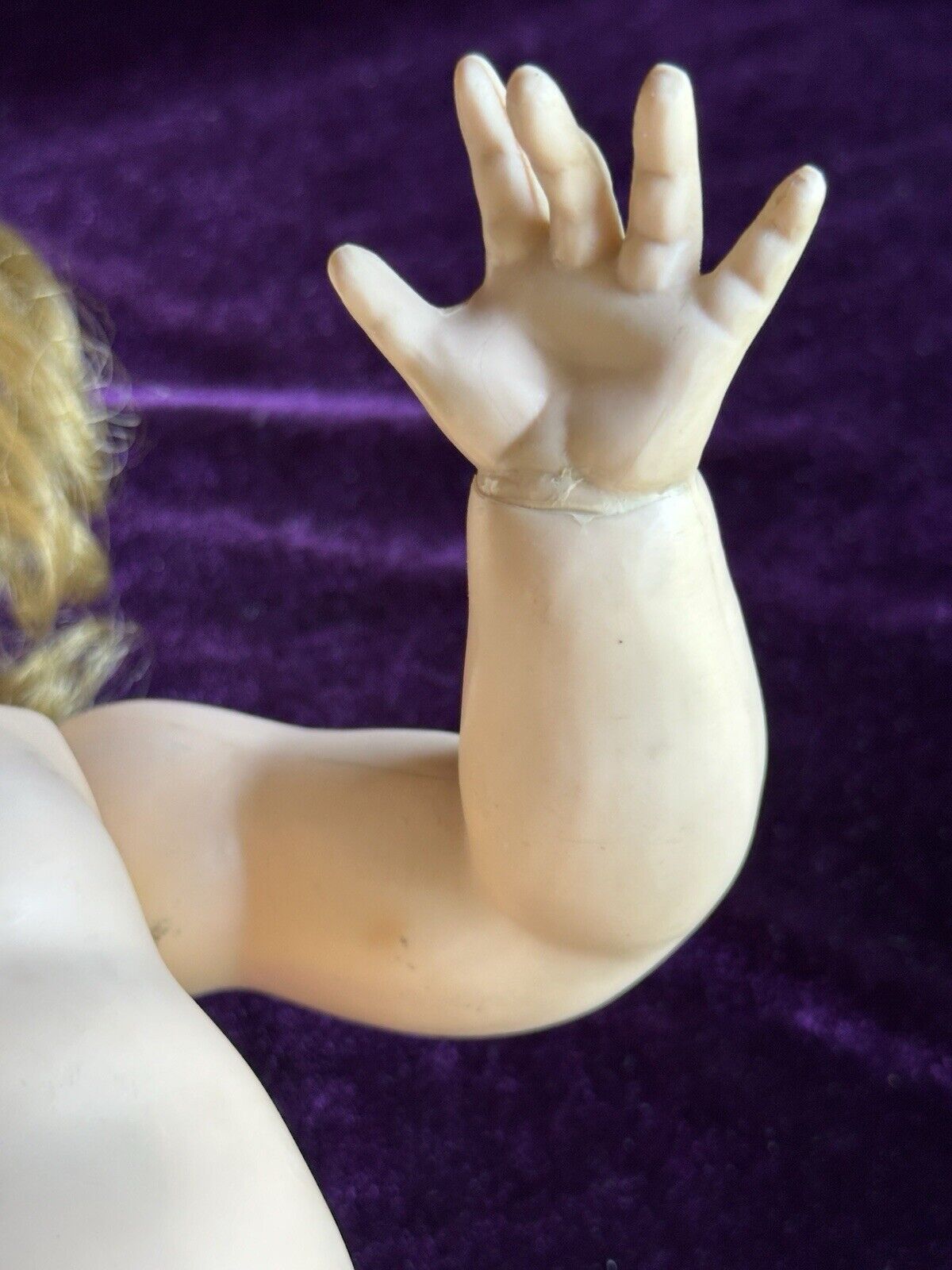 Vintage Plastic 16” Pedigree Made in England Flirty Eyes Toddler Doll