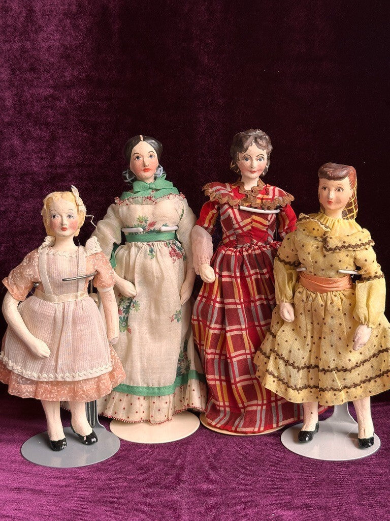 Lot of 4 Vintage Kimcraft Little Women Elisabeth Alcott Dolls
