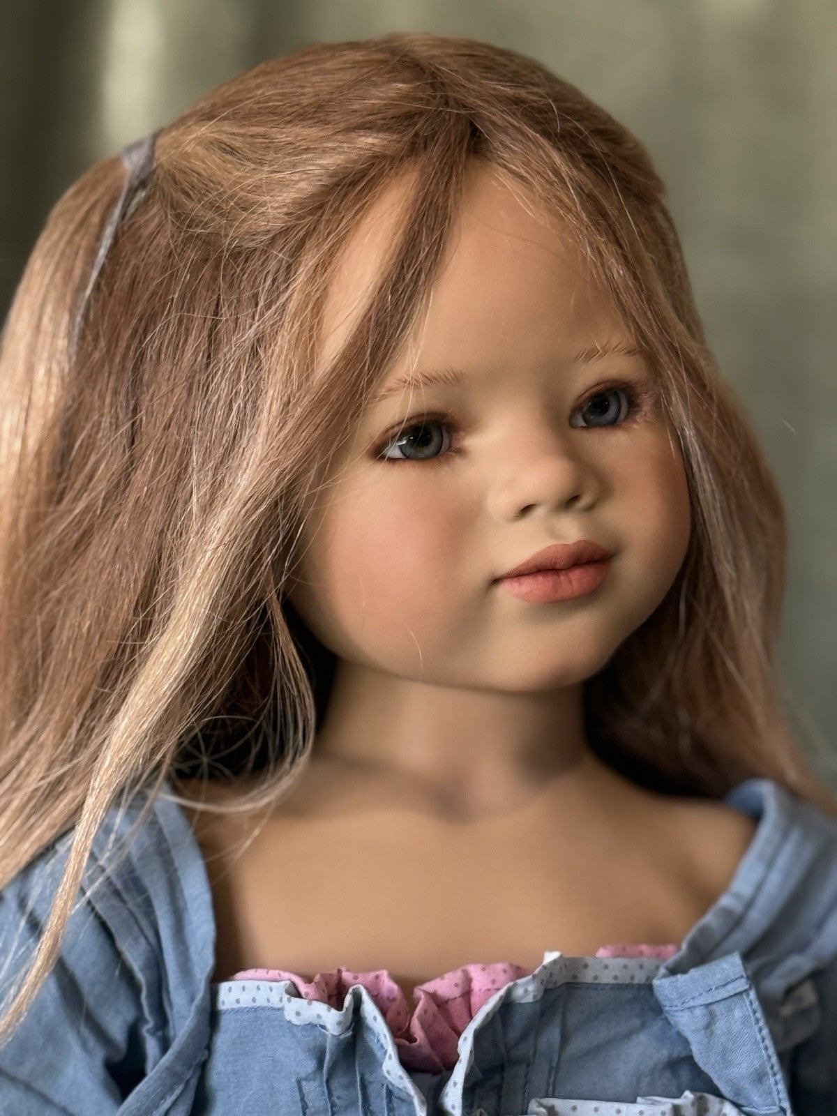Vinyl Annette Himstedt 34” Doll “Jinka” LE 377 Box/COA