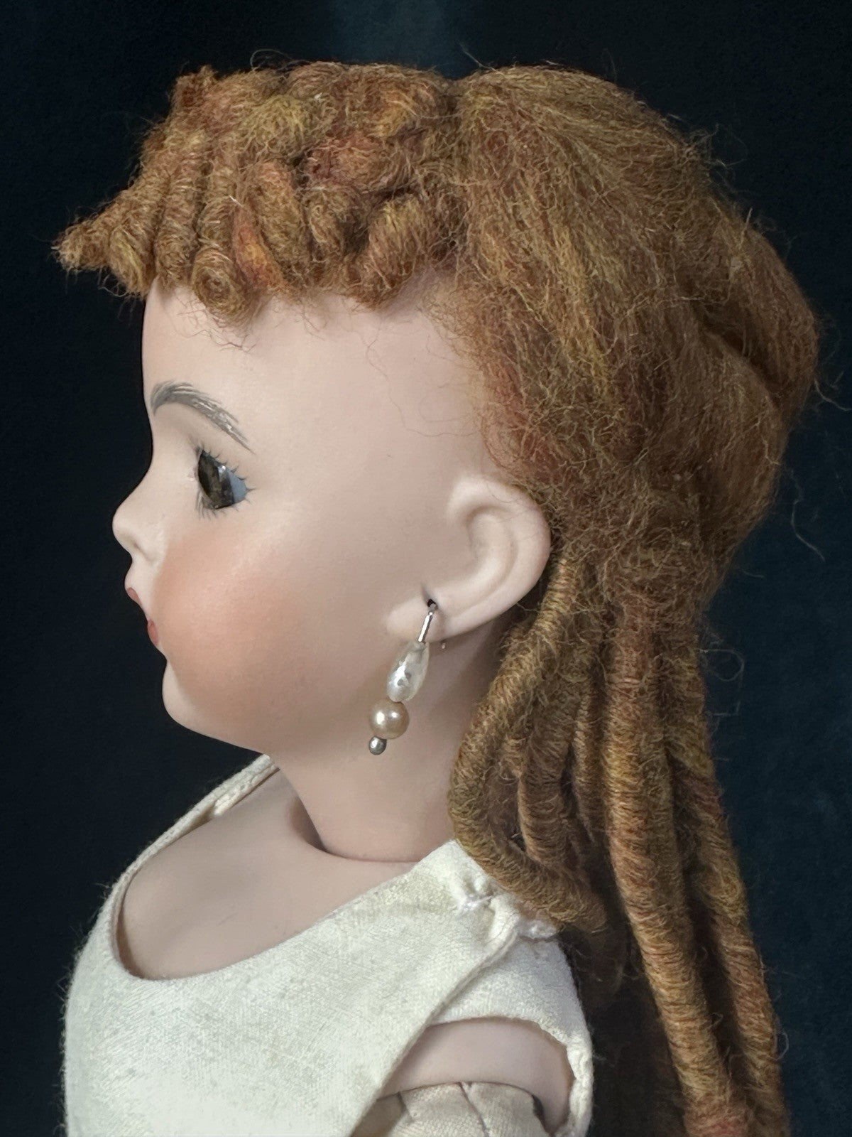 Vintage Reproduction of Antique French Bru Jne 14” Doll By Pennydoll