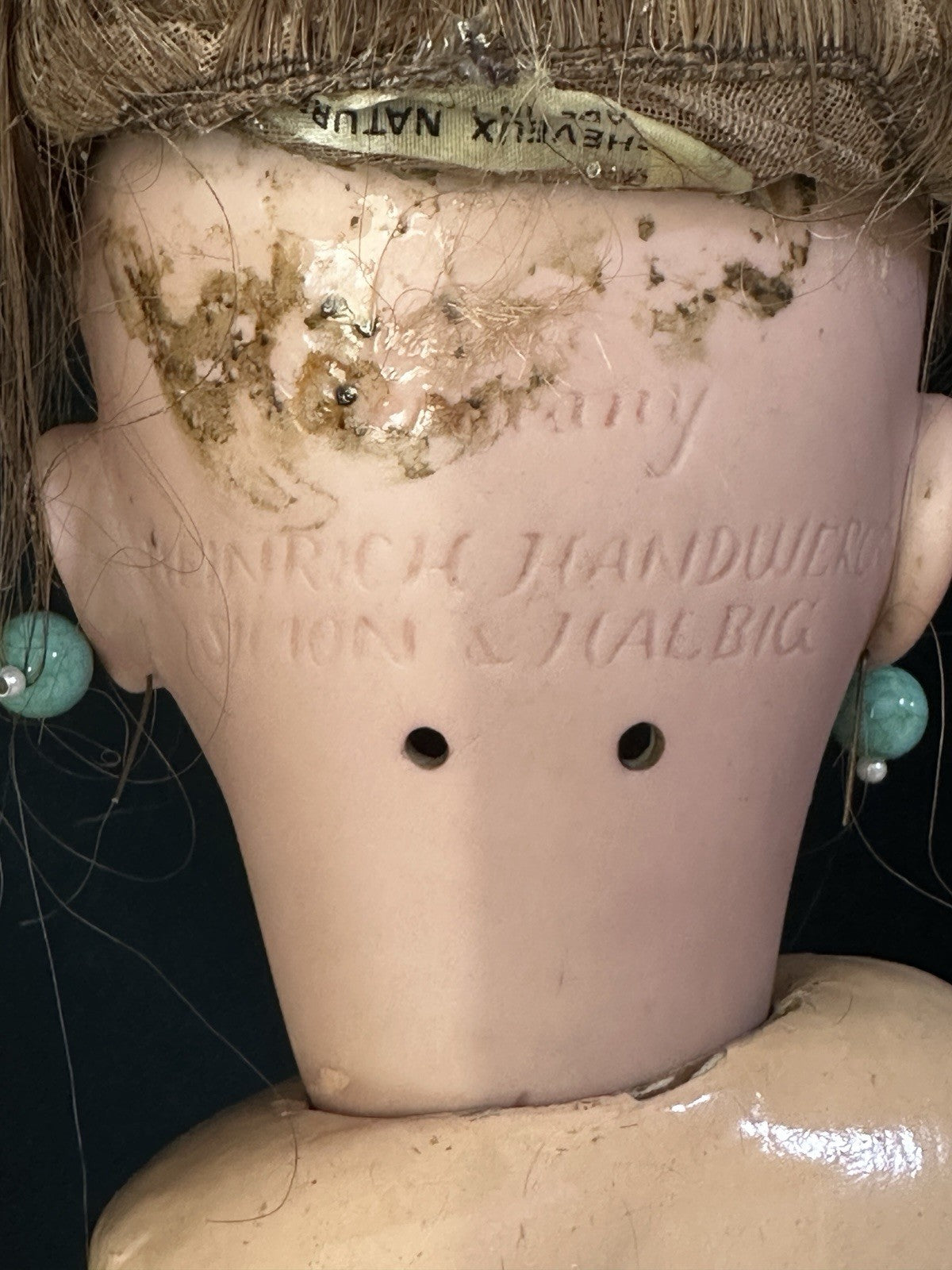 Antique German Simon Halbig Heinrich Handwerck Bisque Head 24” Doll