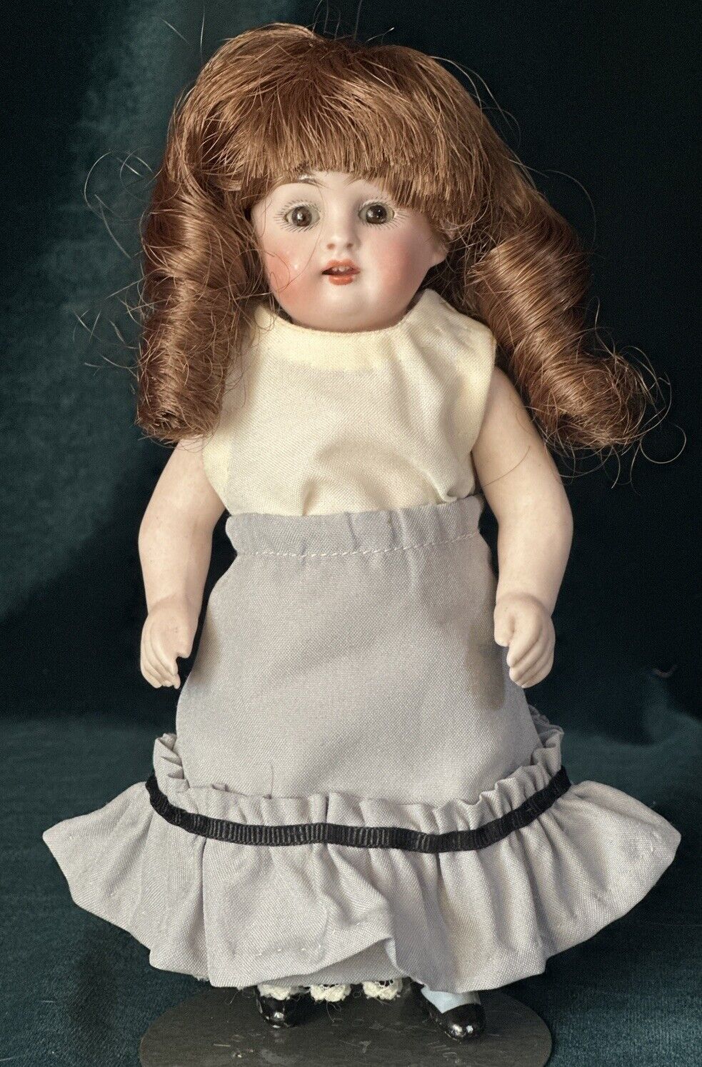 Antique German 6” Kestner 150 All Bisque Mignonette Doll