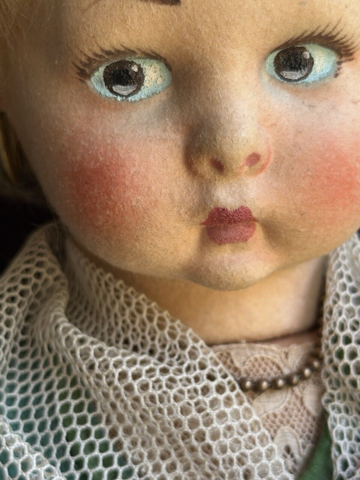 Vintage Italian Lenci 19” Felt Doll in Regional Torino Costume with Tags