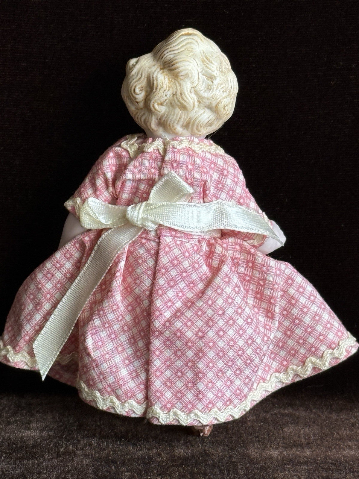 Antique German 4.25” Kestner All Bisque Mignonette Dollhouse Doll