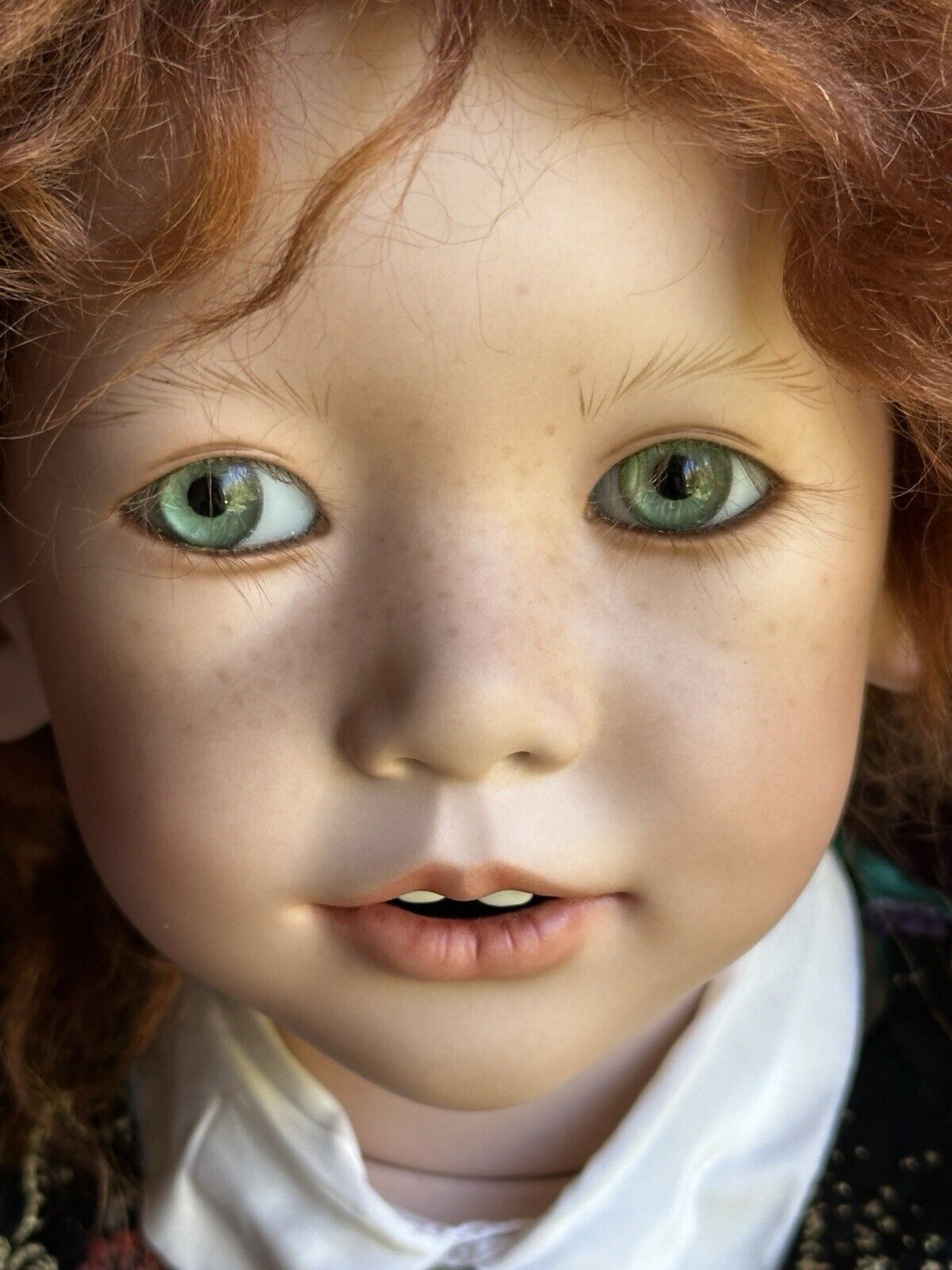 Lifelike Collectible 26” Porcelain Sam Boy Doll by Annette Himstedt LE 95