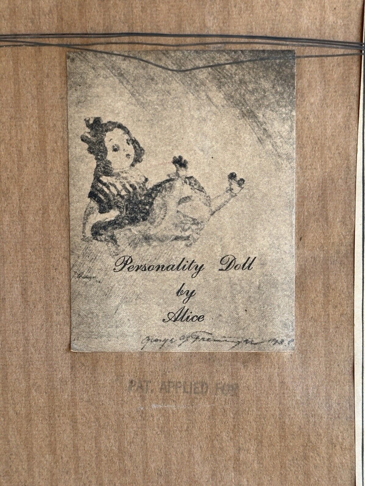 2 Vintage Framed Diorama Cloth Dolls Displays by American Artist Alice Daly