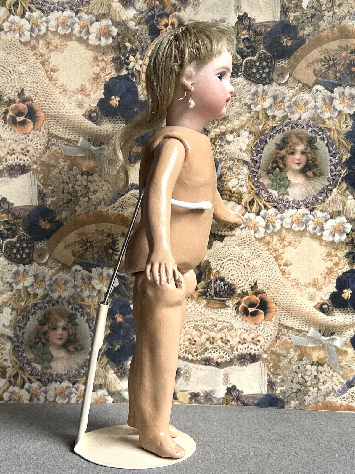 Antique French 10” Jules Steiner Bebe Le Parisien A 2 Bisque Head Doll