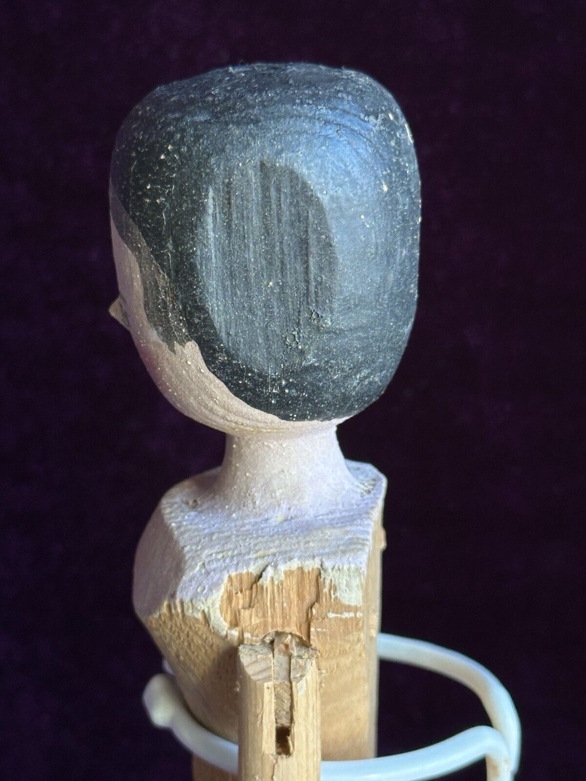 Antique German 11.5” Grodnertal Wood Peg Jointed Doll