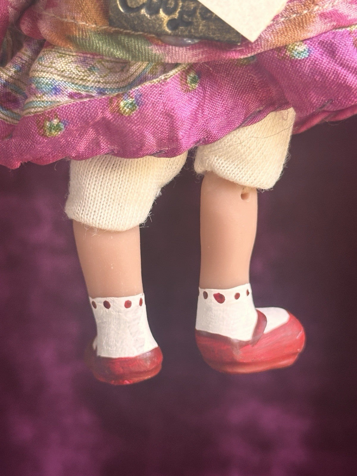 OOAK Miniature Handmade Elizabeth Cooper 6” Polymer Clay Cloth Girl Doll