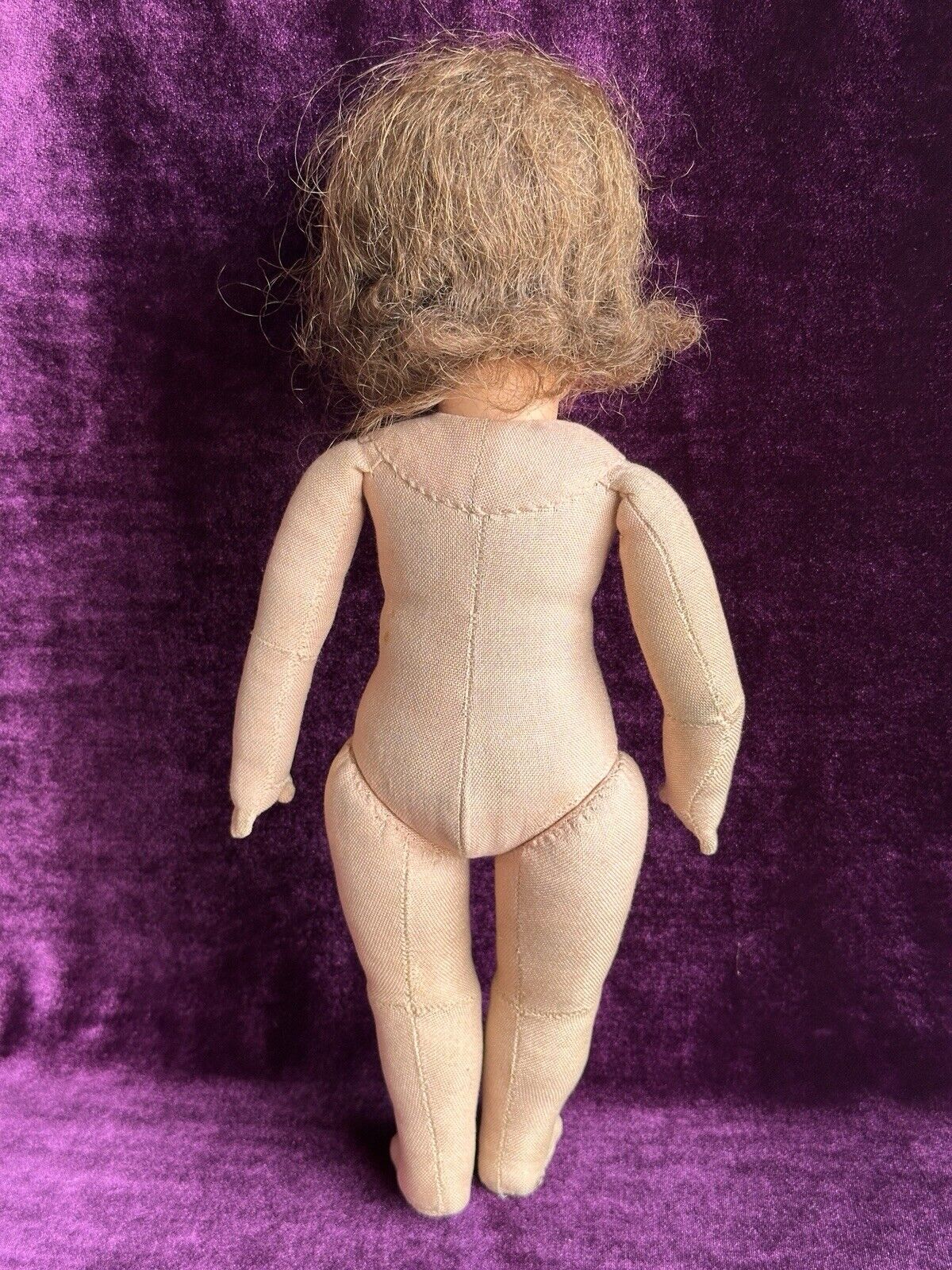 Vintage 14” Kathe Kruse IX German Child Cloth Girl Doll with Swivel Head