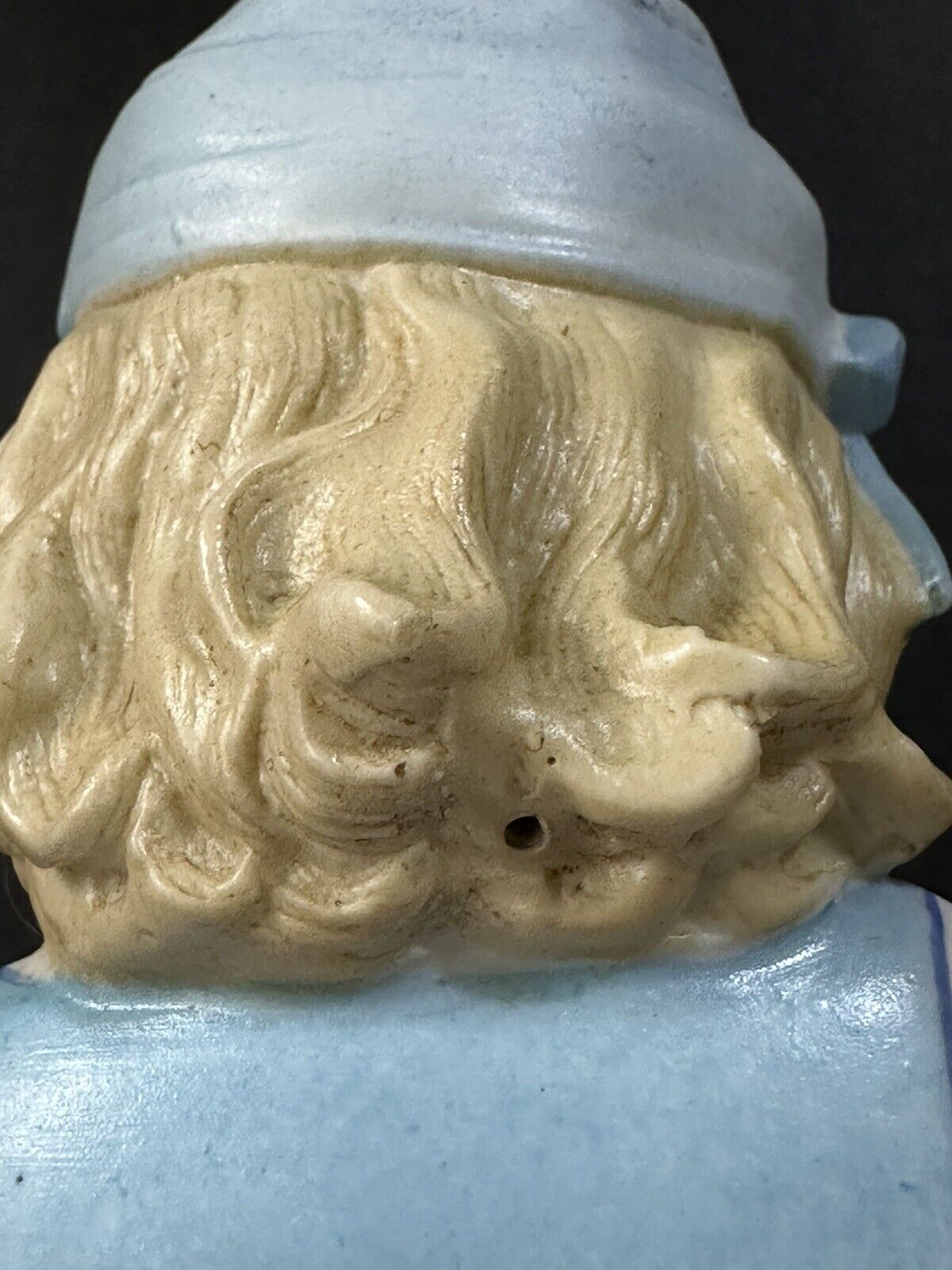 Antique Bisque Large 12” Figurine Girl Holding Cat Marked R In Blue Diamond