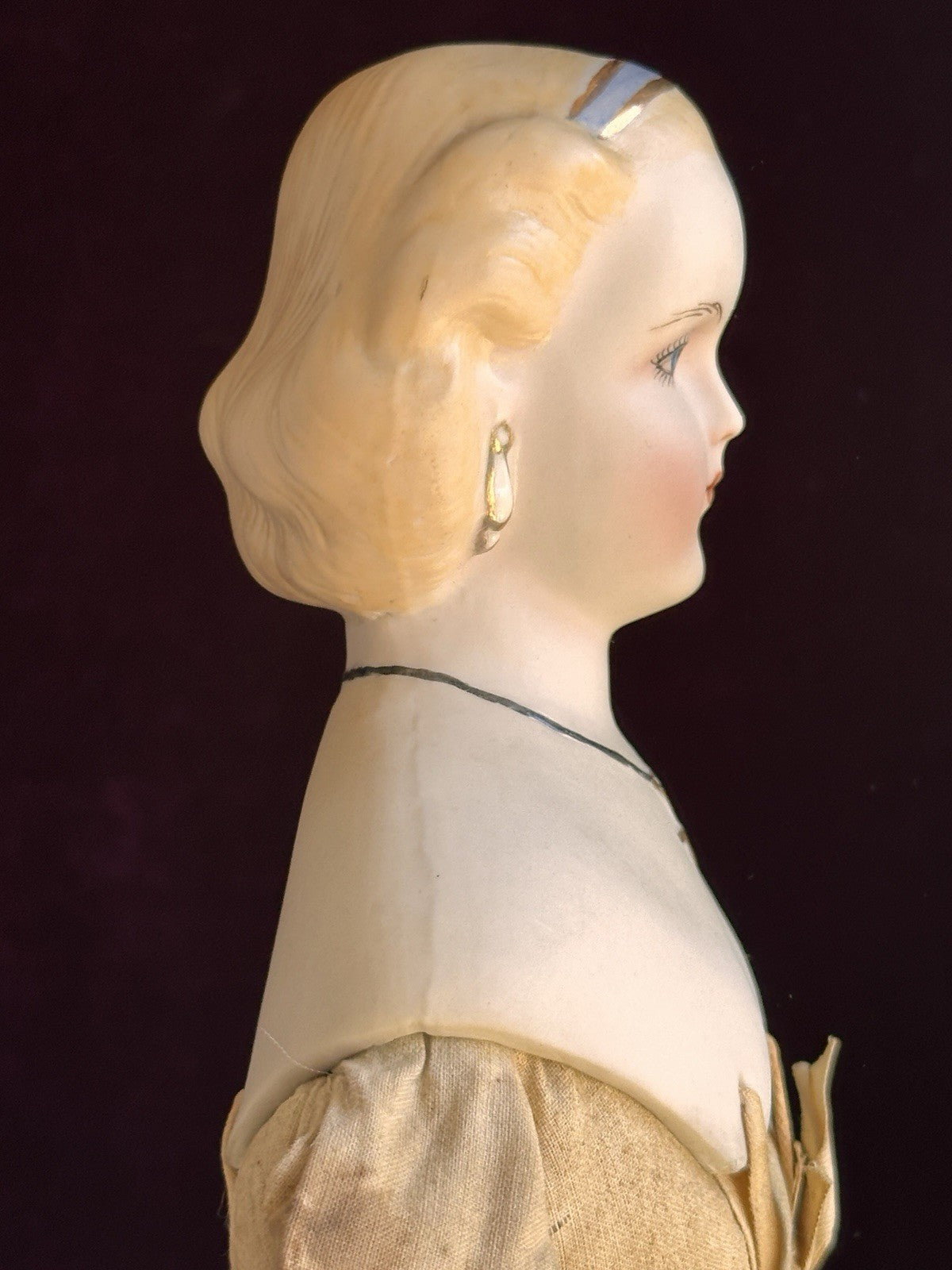 Vintage 1957 18” Reproduction of Antique German China Parian Fashion Doll