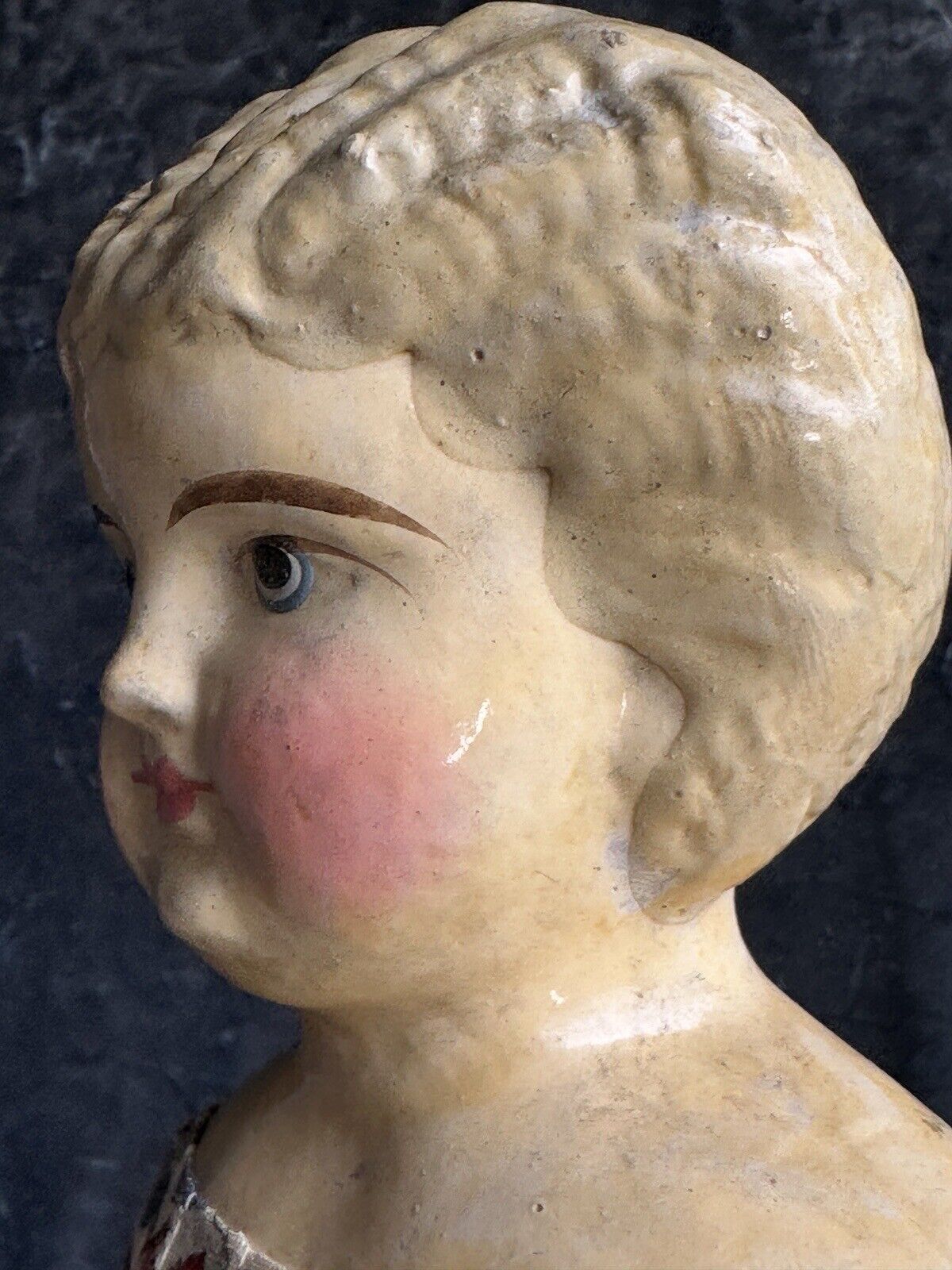 Antique German (?) Dressel (?) 20” Papier Mache Fashion Lady Doll