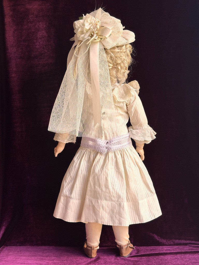 Antique German 24” Simon Halbig 1249 DEP SANTA Doll Bisque Head Marked Body