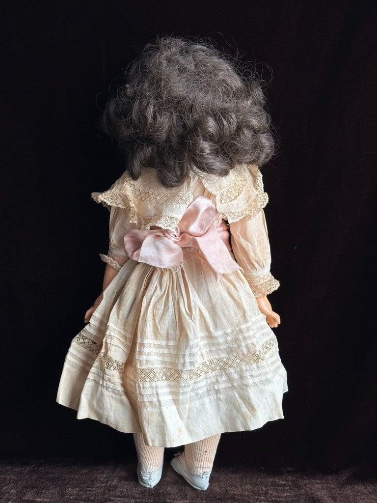Antique French 19” SFBJ 60 Bisque Head Doll