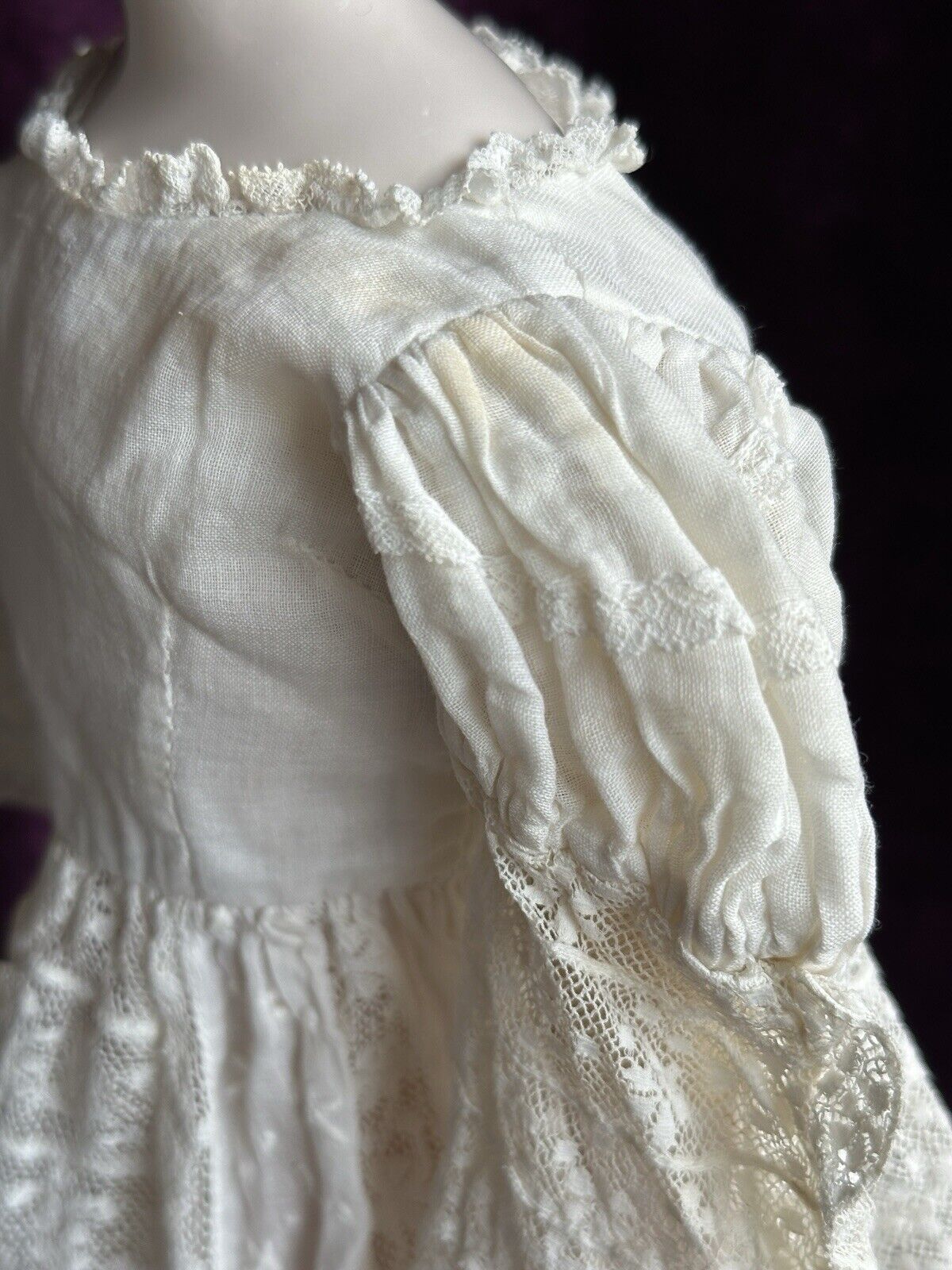 Vintage Reproduction of Antique German Jenny Lind China Head Doll by Emma Clear