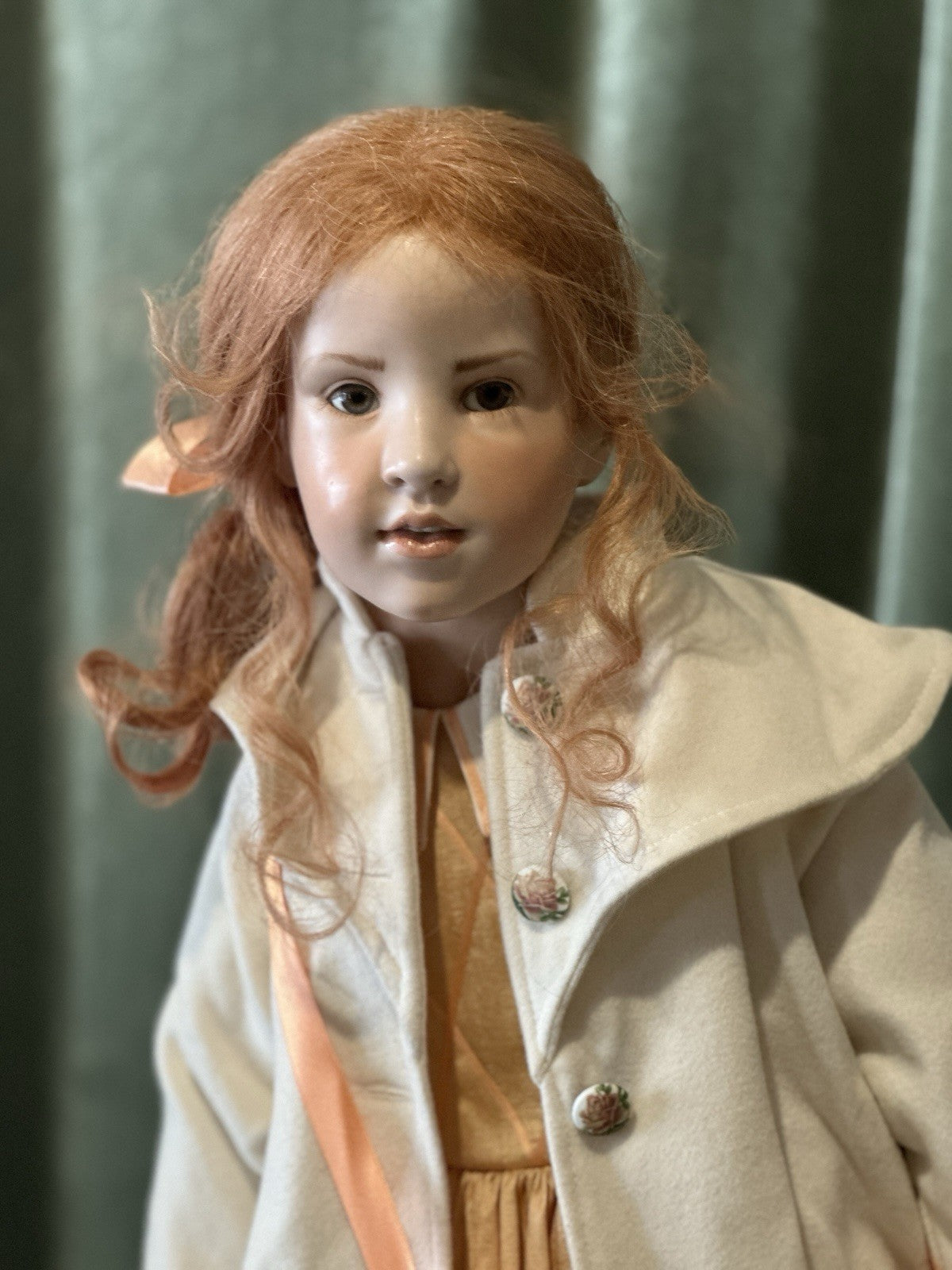 Artist Hildegard Gunzel Wax Over Porcelain 34” Doll “Sabrina” LE 25 Box