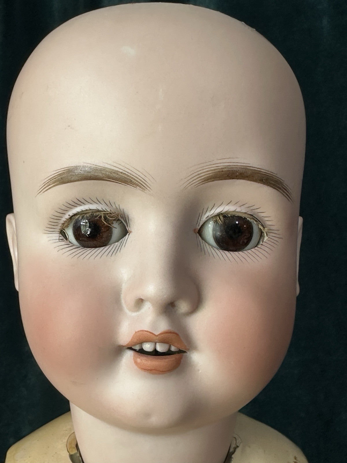 Antique German Shoenau & Hoffmeister Mold 1906 Bisque Head 27” Doll