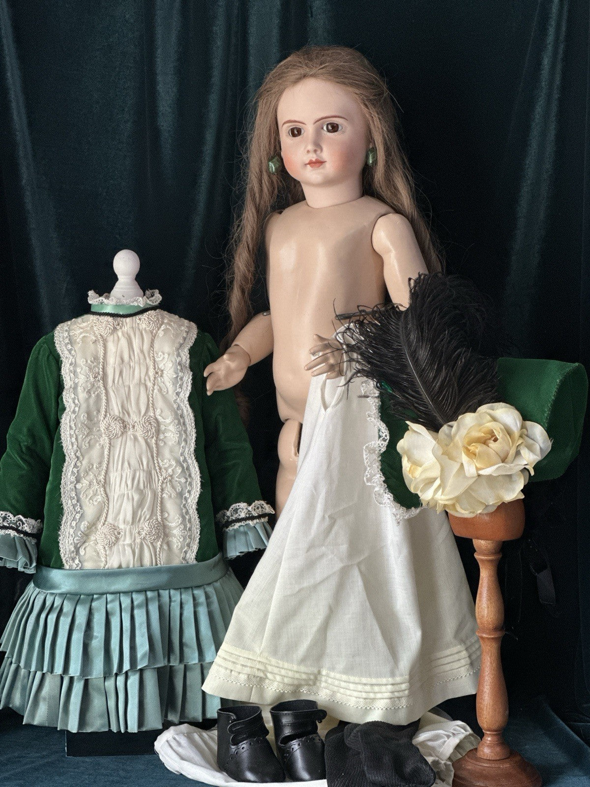 Vintage Reproduction of Antique French Andre Thuillier A.14.T. 26” Doll