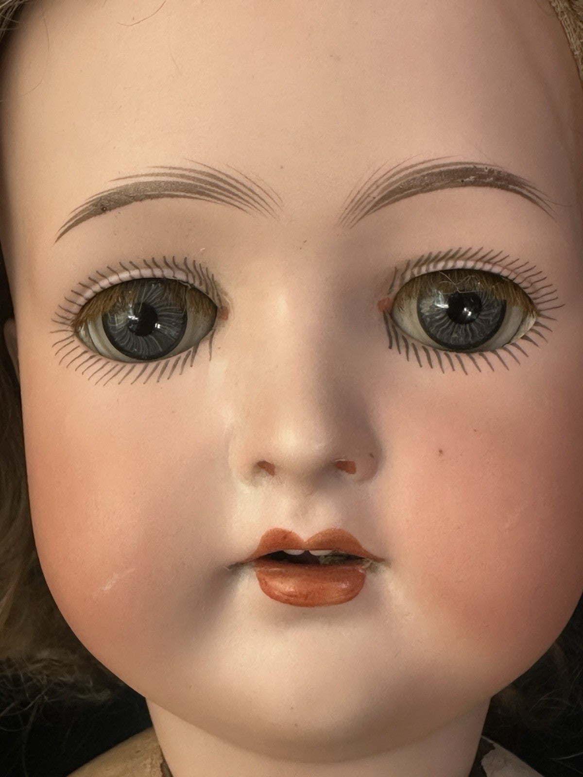 Antique German Mengersgereuth Porzellanfabrik Bisque Head 20” Doll