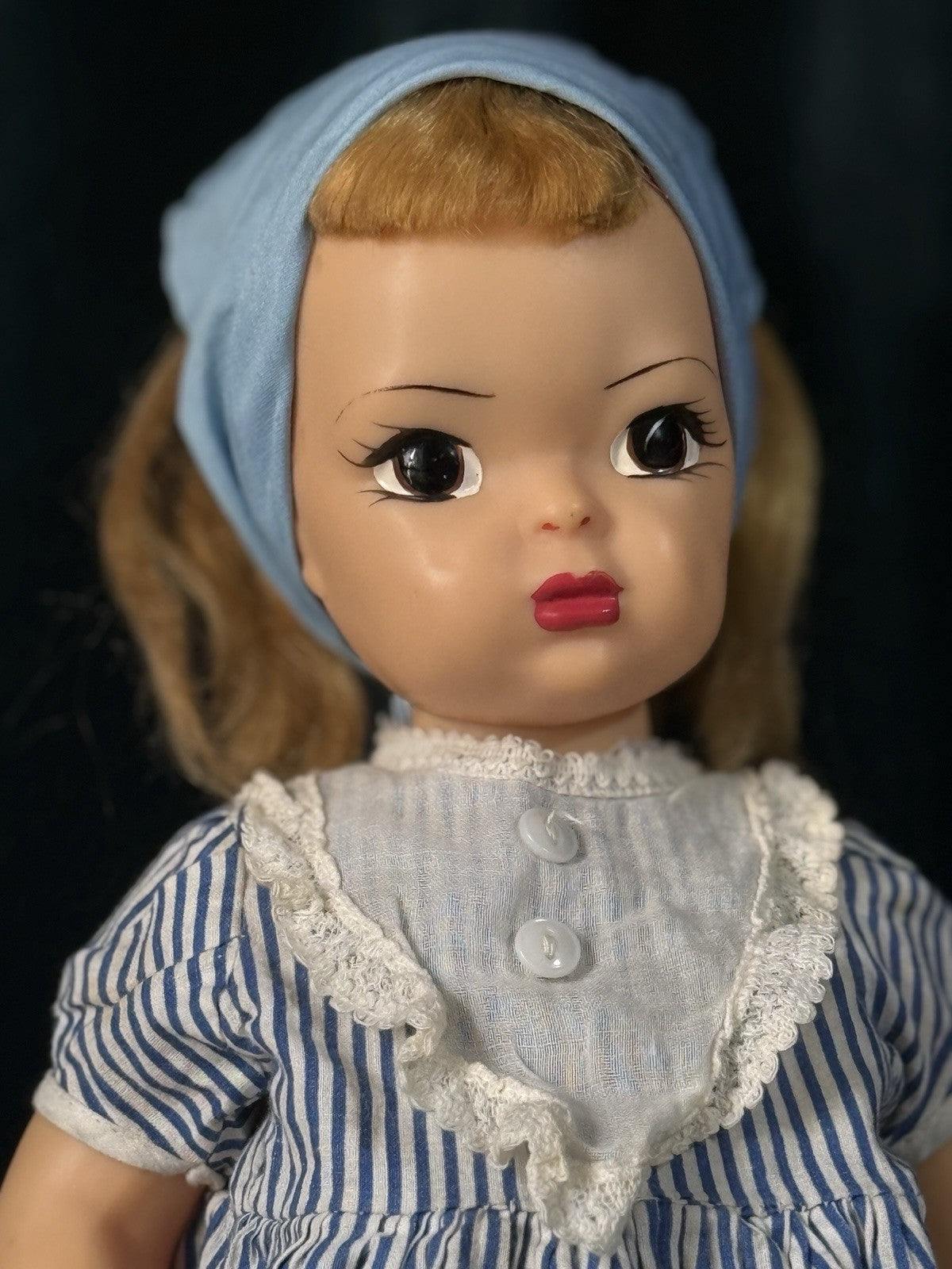 Vintage Hard Plastic 16” Terri Lee Girl Doll - Redressed