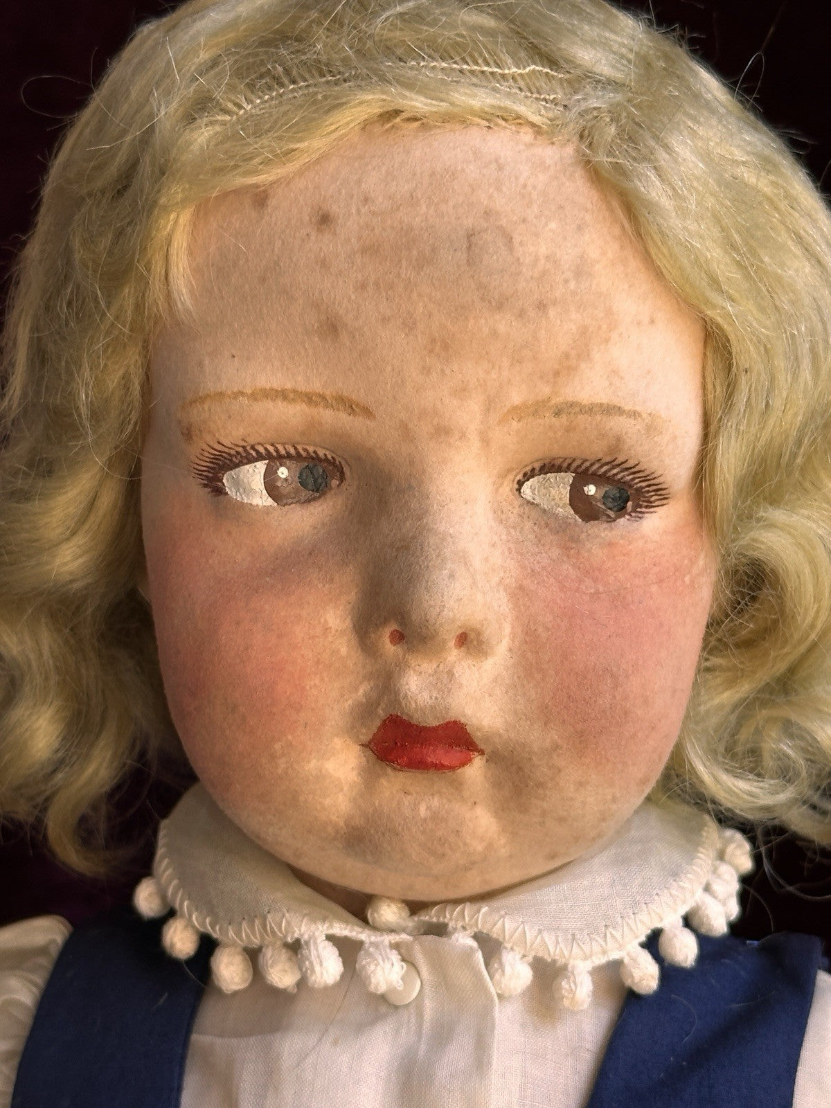 Large Vintage Italian 22” Lenci 300 Series Felt Doll