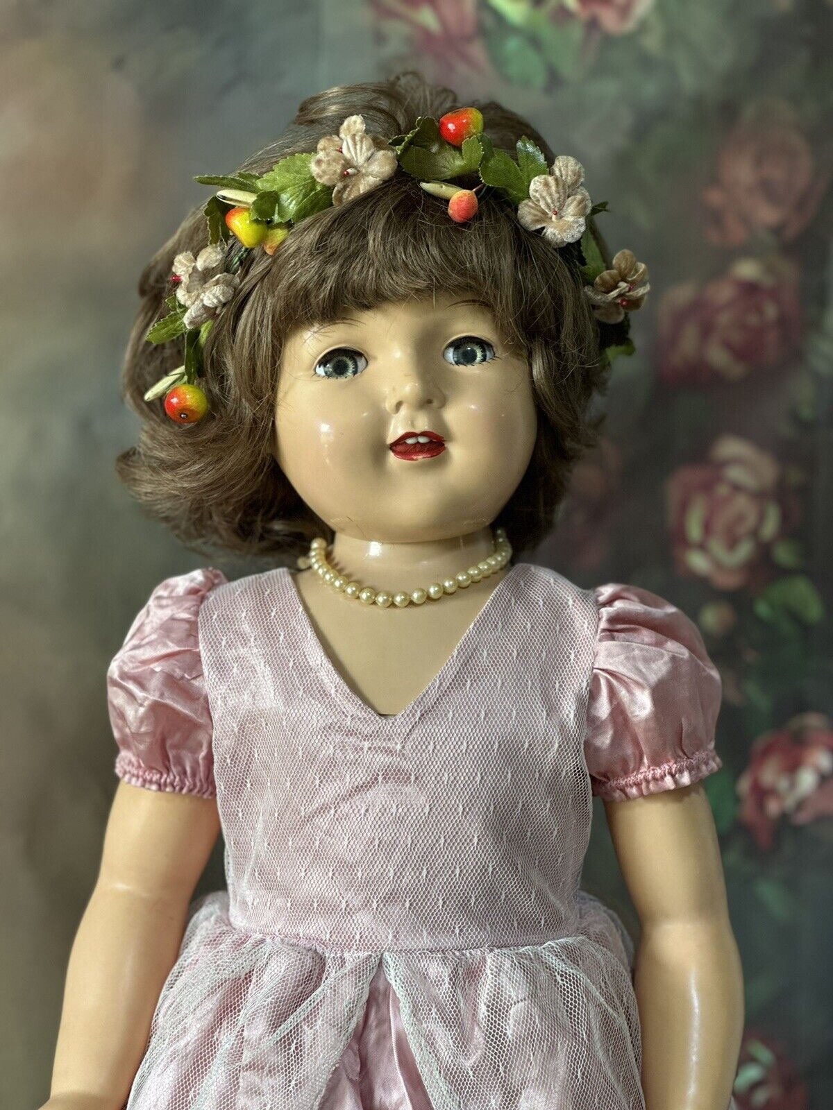 Unidentified Vintage Large 29” Mama Doll