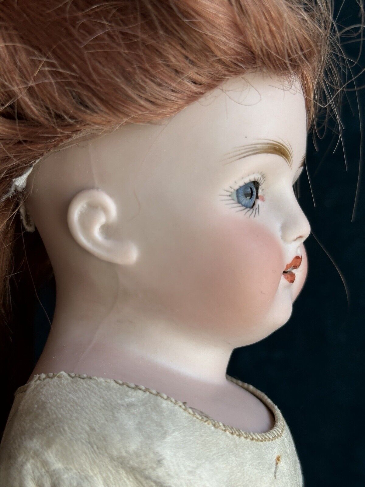 Antique German 17” Kestner Alphabet Series H Bisque Shoulder Head Doll