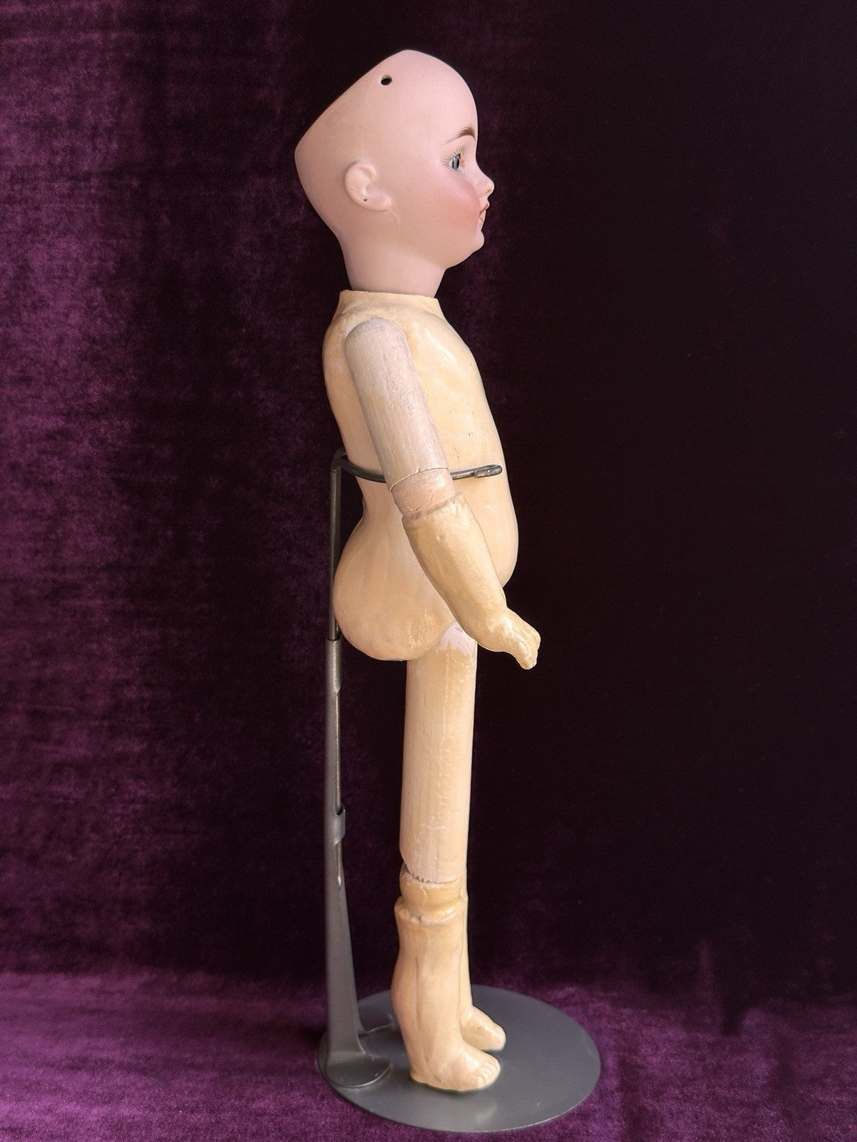 Antique German 15” Gebruder Kuchelnanz 44 DEP Bisque Head Doll