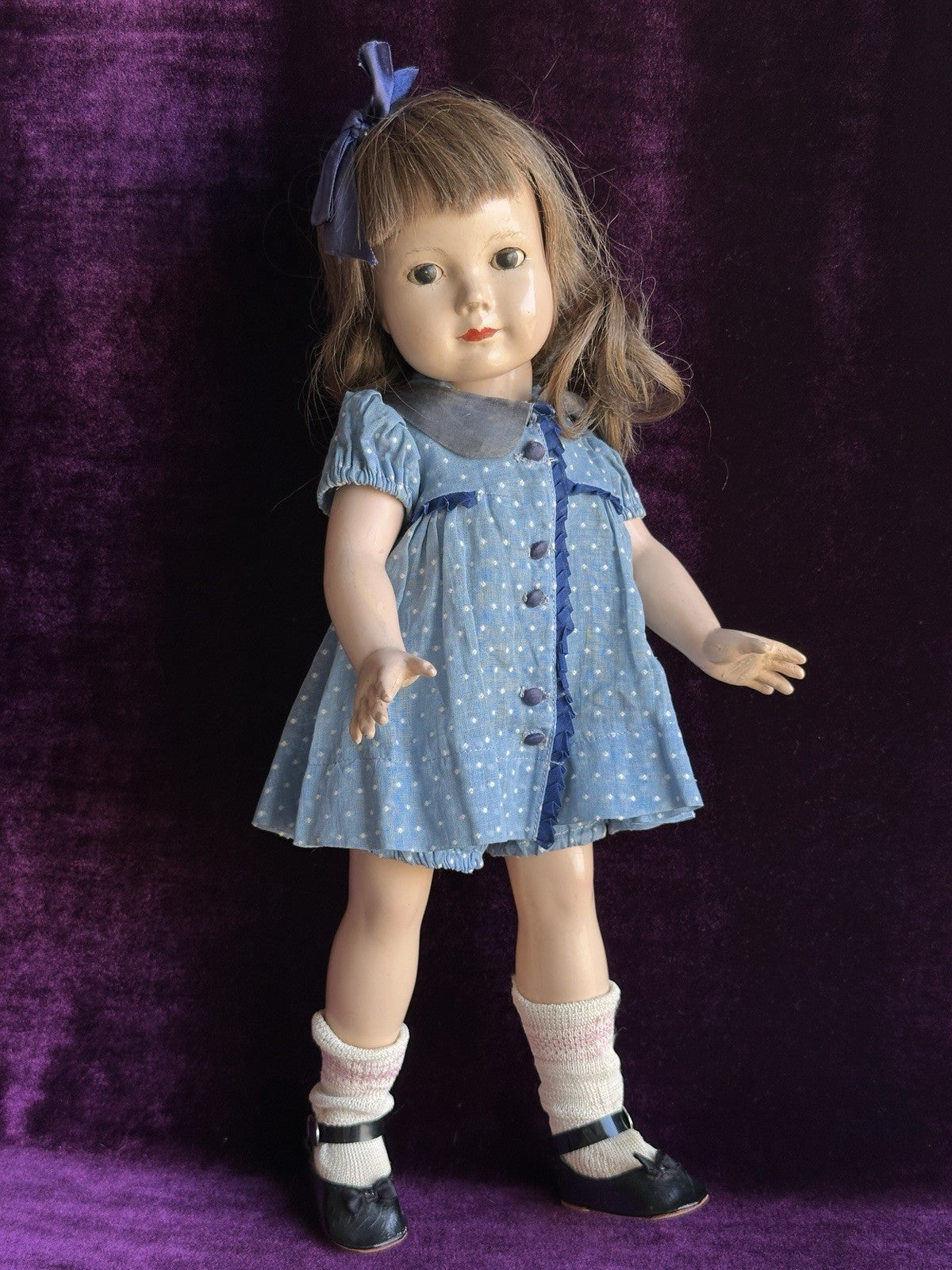 Vintage Original Dewees Cochran 17” Effanbee American Children Composition Doll