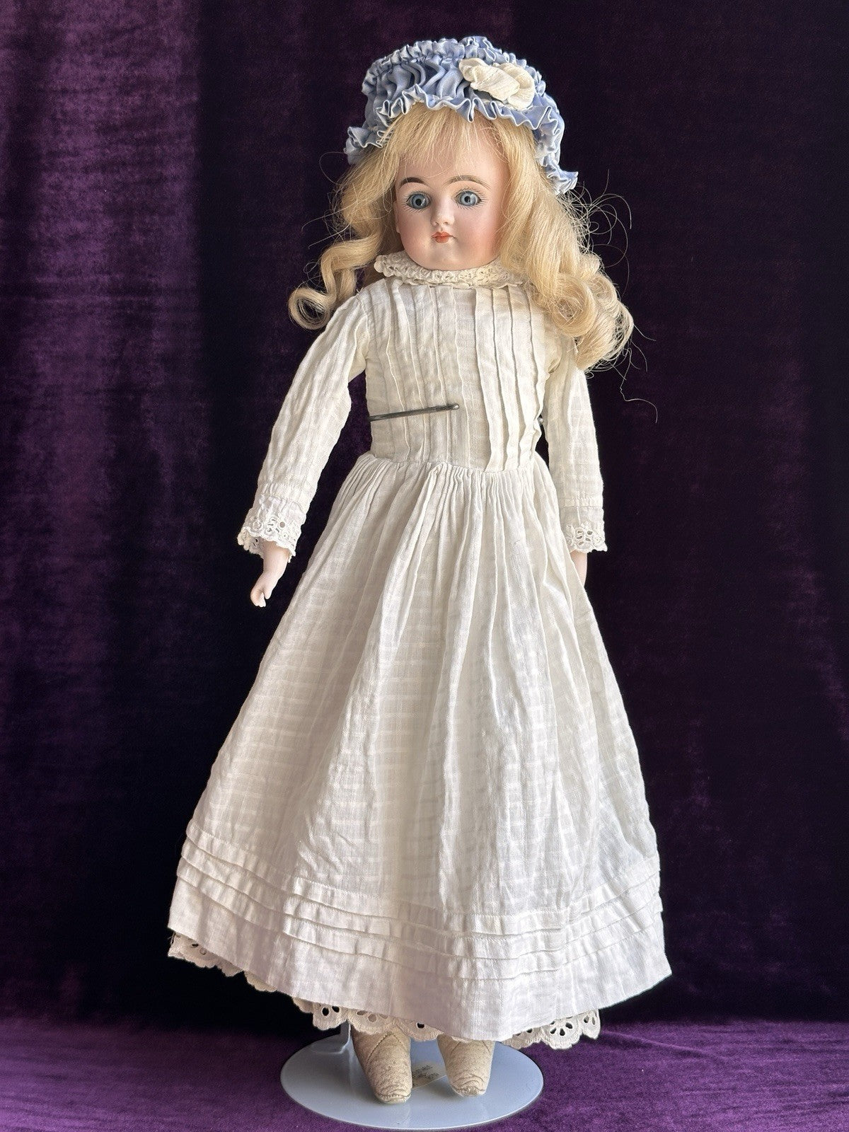 Antique German 21” Kestner Alphabet Series Closed Mouth Bisque Head Doll