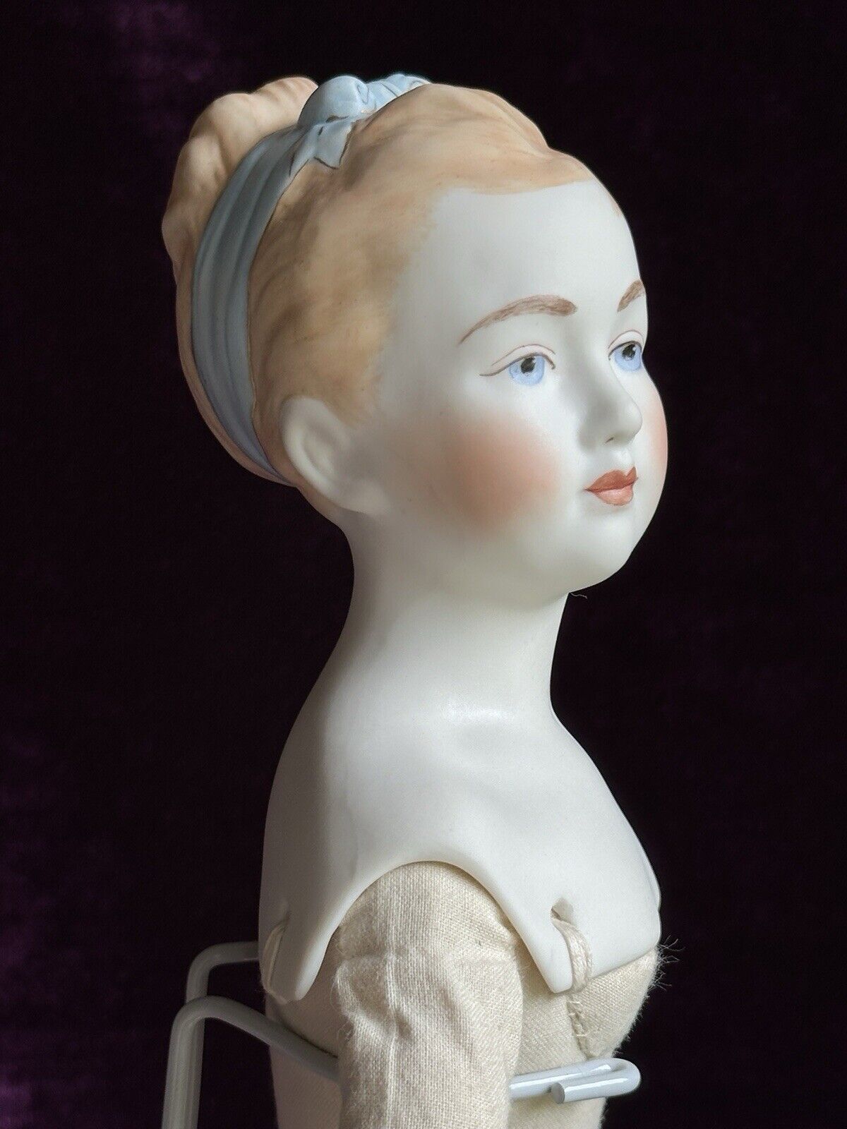 Vintage 18” Artist Signed Pinkie Character Parian China Doll