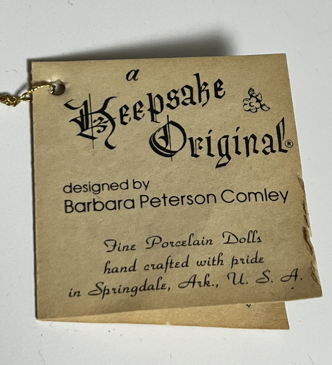 Artist Doll “The Toymaker” By Barbara Peterson Comley LE 27/350