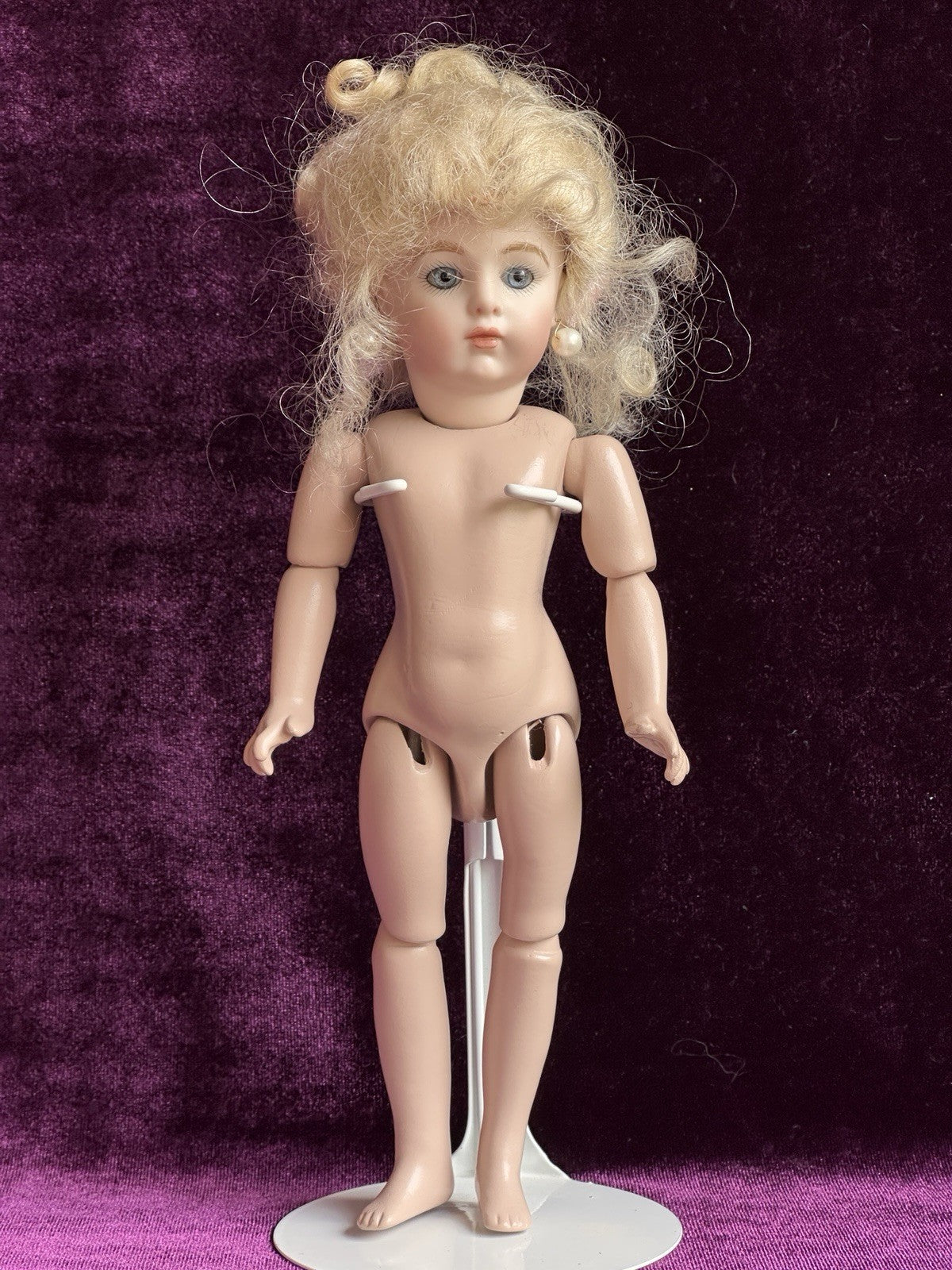 Miniature Porcelain 8” Reproduction of Antique French Bru Jne Doll