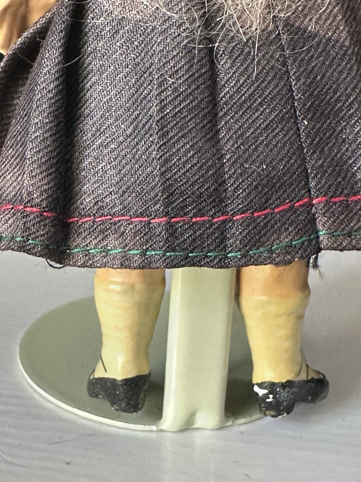 Antique German 4 3/4” Mignonette Doll Bisque Head Composition Body