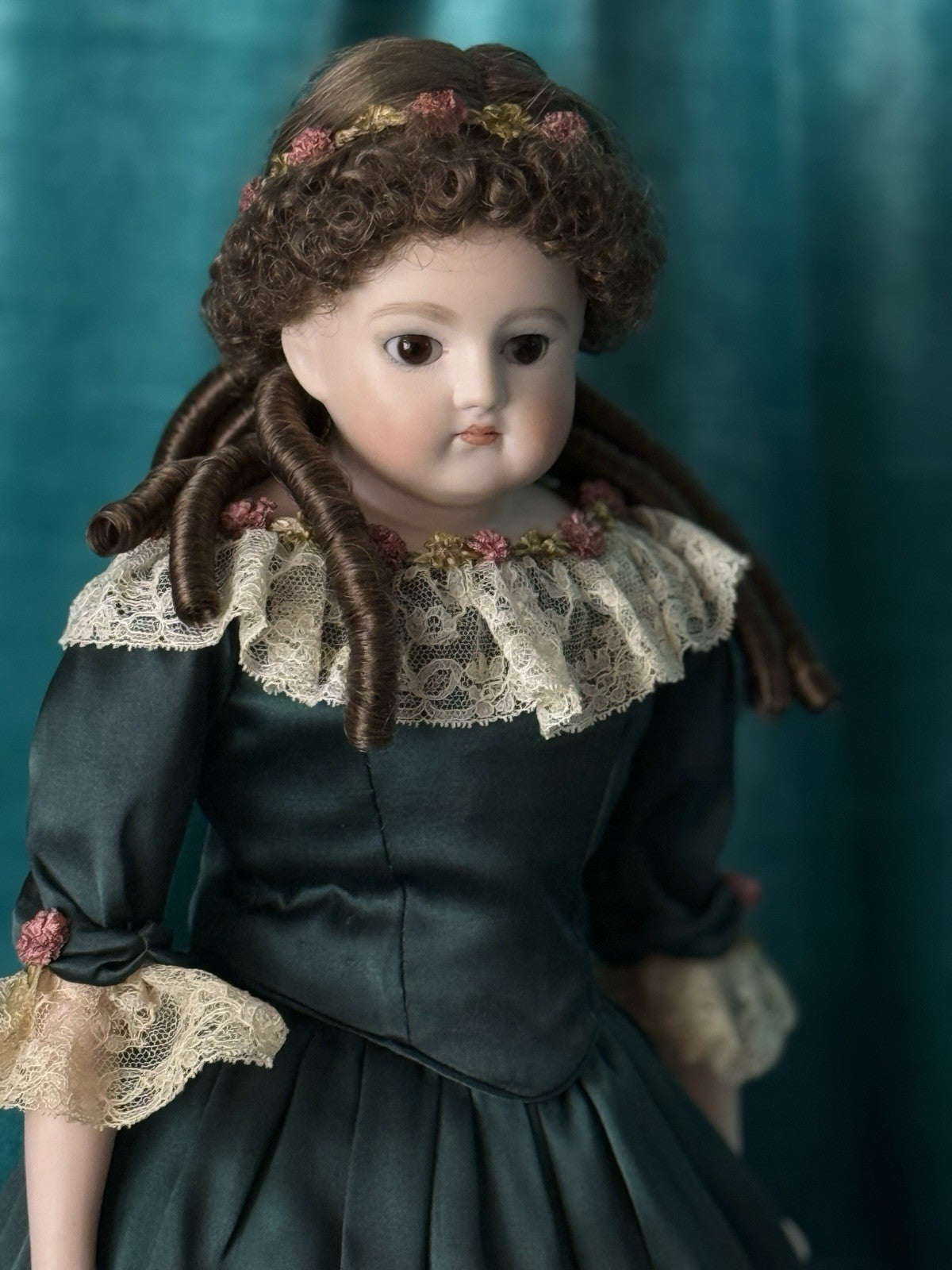 Vintage Reproduction of Kestner Alphabet Series (?) Turned Head 19” Doll