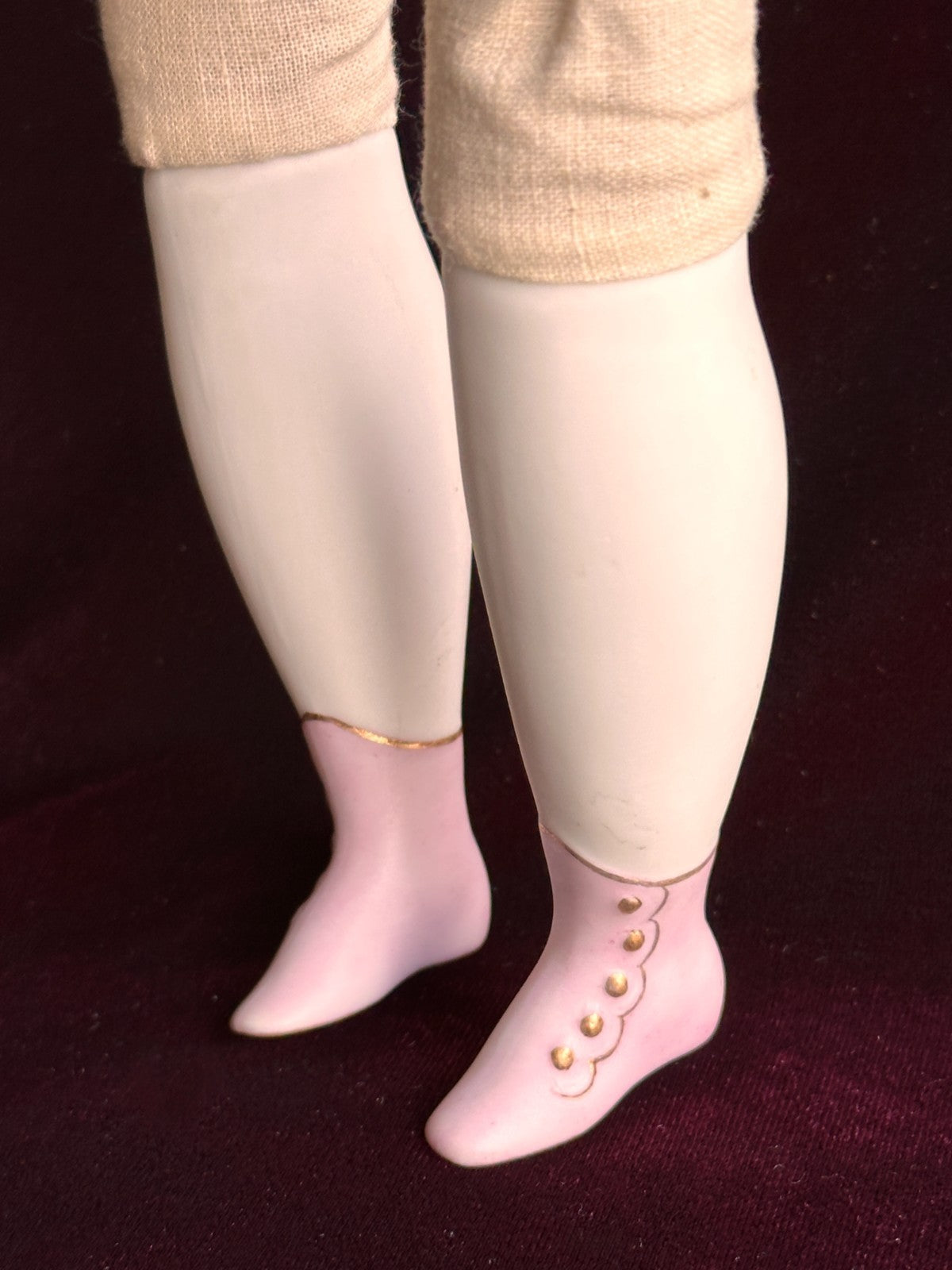 Vintage '59 21" Reproduction of Antique German Hertwig Parian Bonnet China Doll