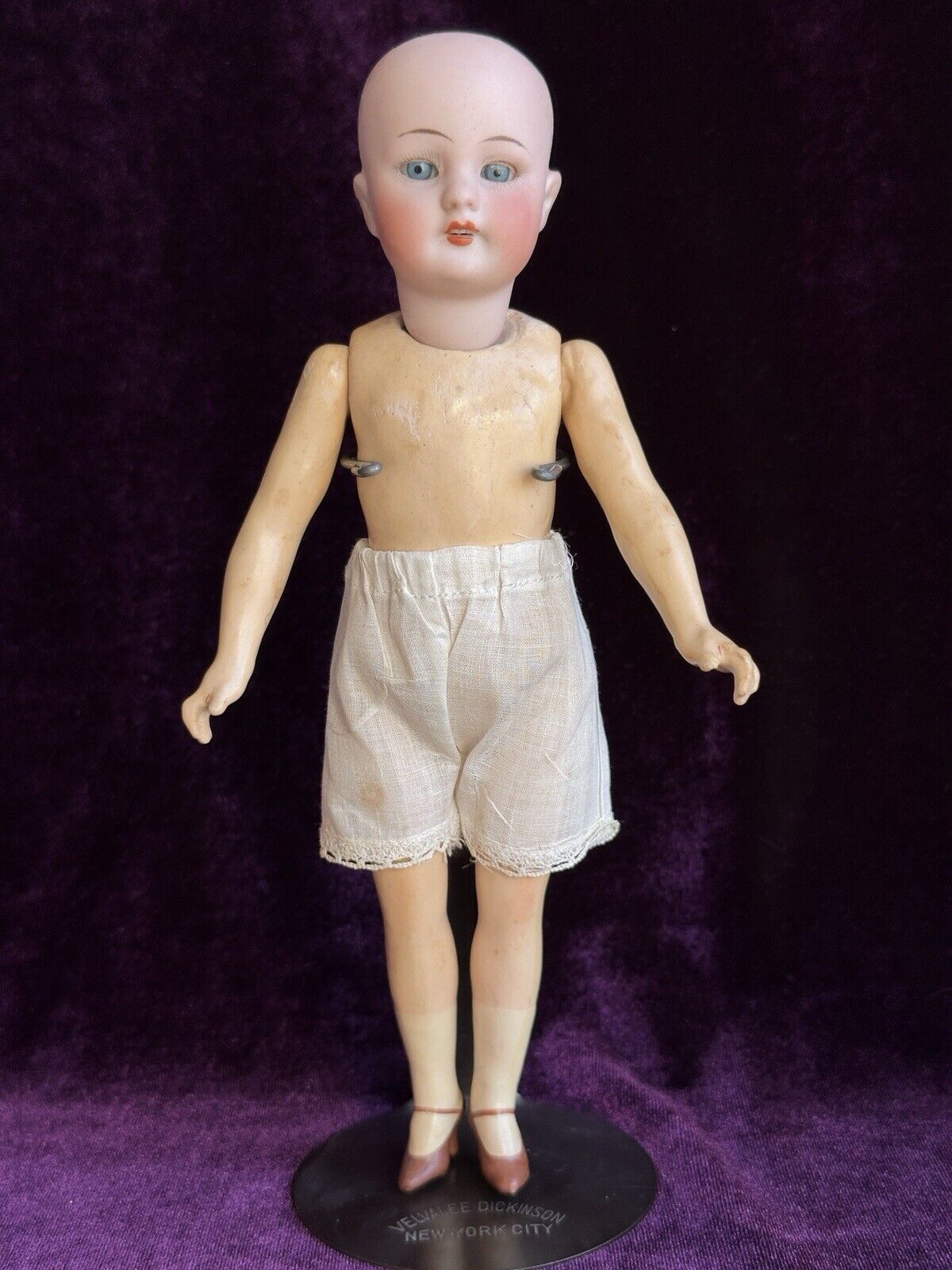 Antique German 8.75” Simon Halbig 1078 Bisque Head Flapper Body Doll
