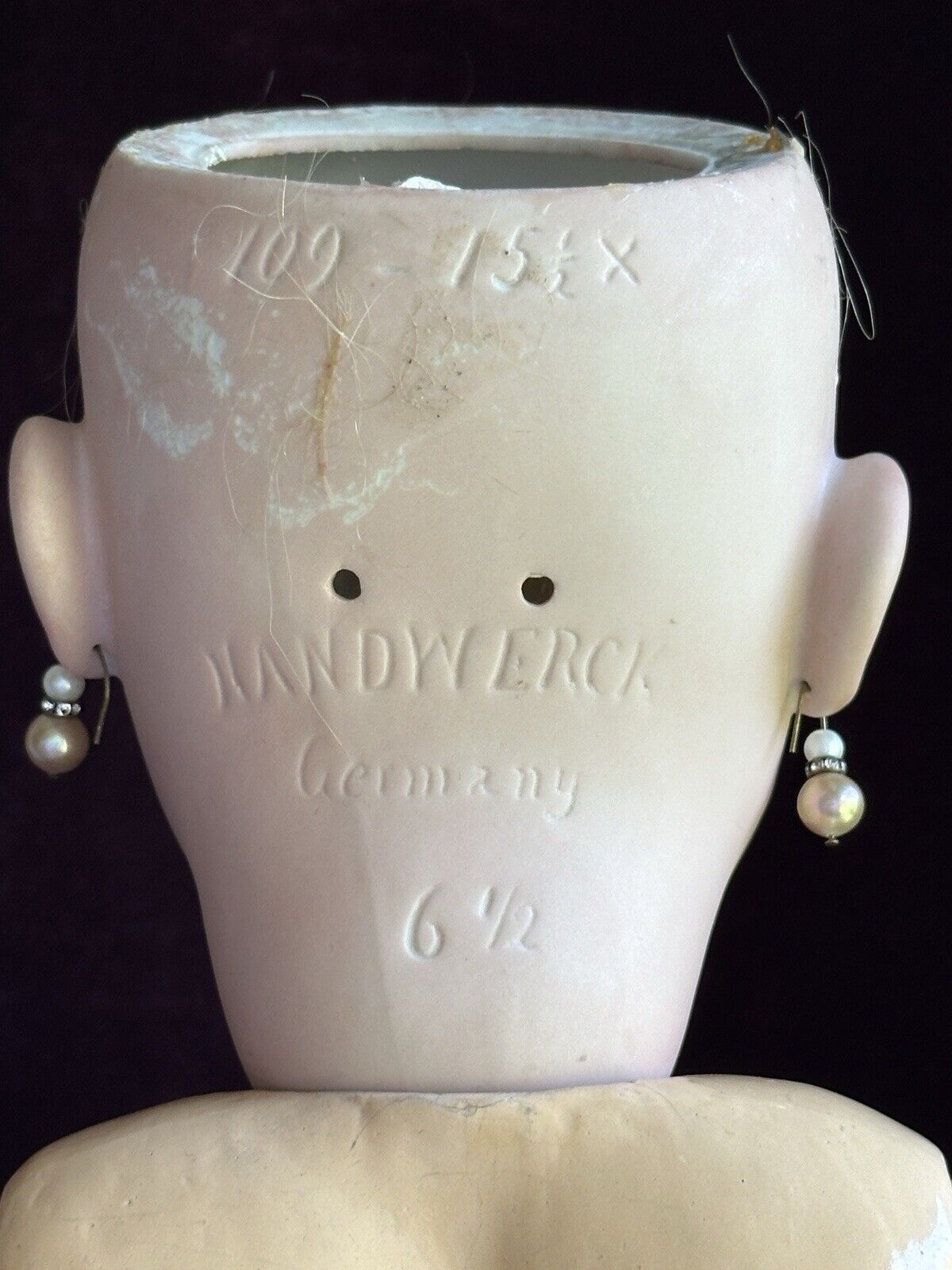 Large Antique German 31” Heinrich Handwerck 109 Bisque Head Doll