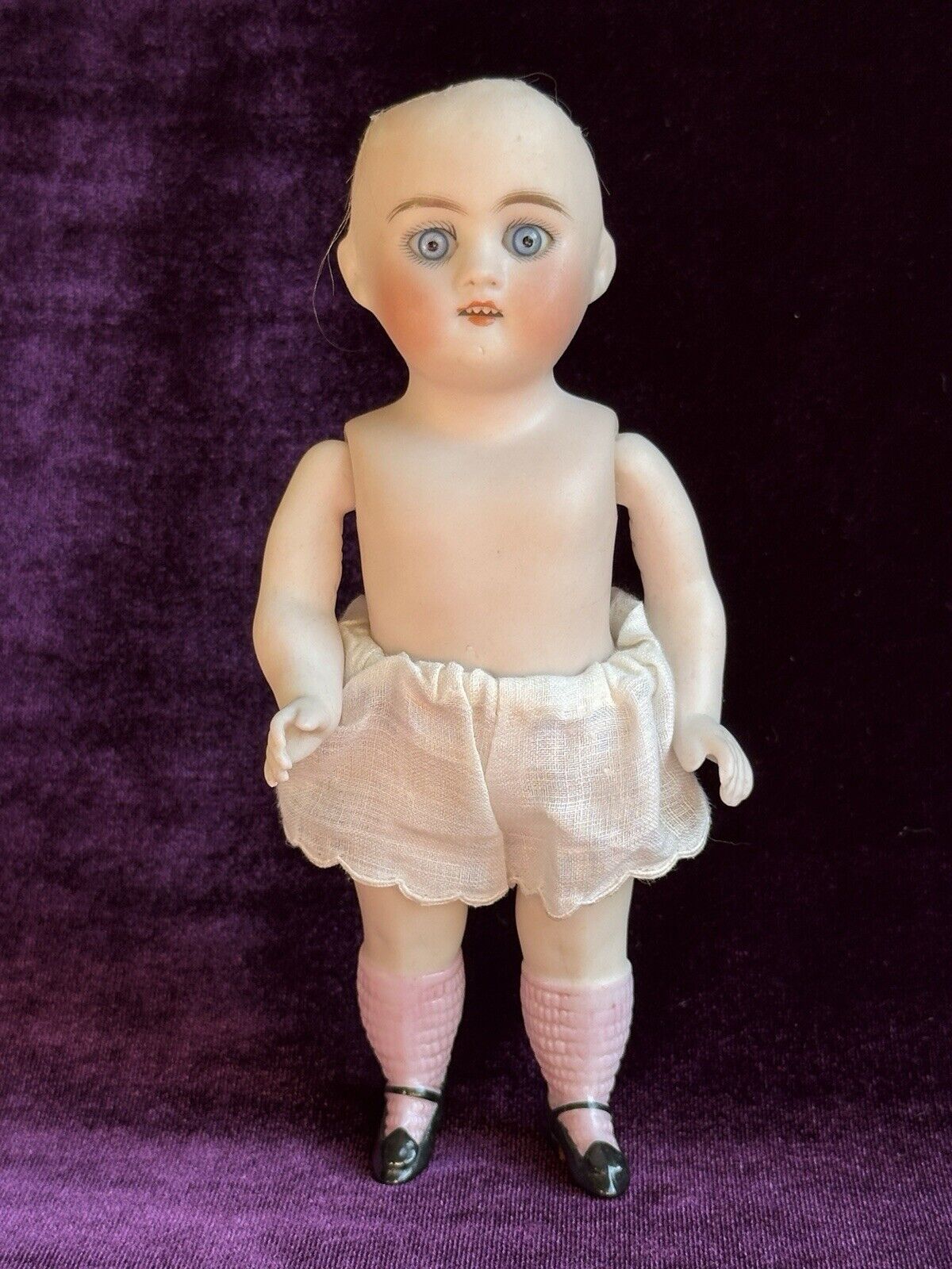 Antique German 6.25” Kestner 30 All Bisque Mignonette Doll