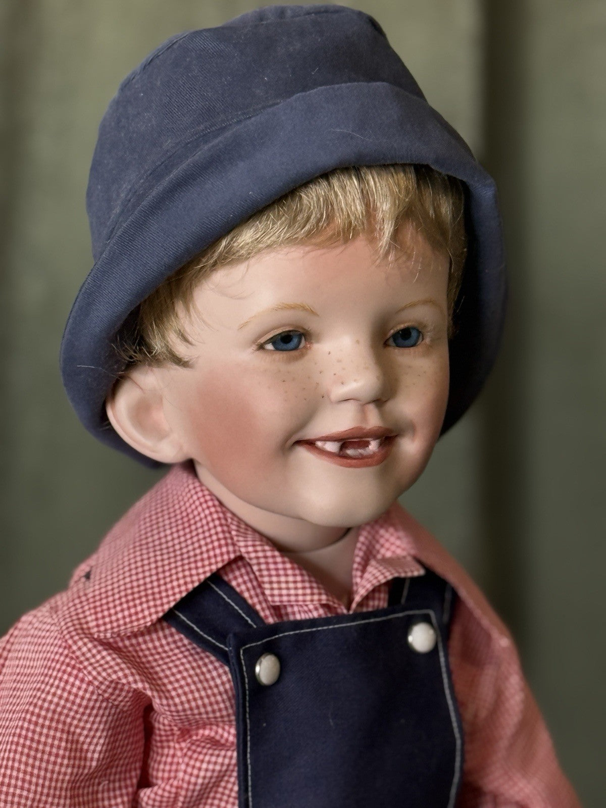 Artist Reproduction Of Porcelain 26” Doll “Tom Sawyer” by Donna Rubert Mold