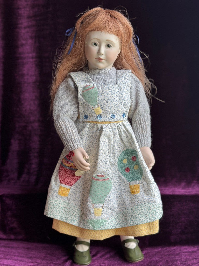Large Collectible 20" Wooden/Porcelain Lynne & Michael Roche Claudine LE Doll