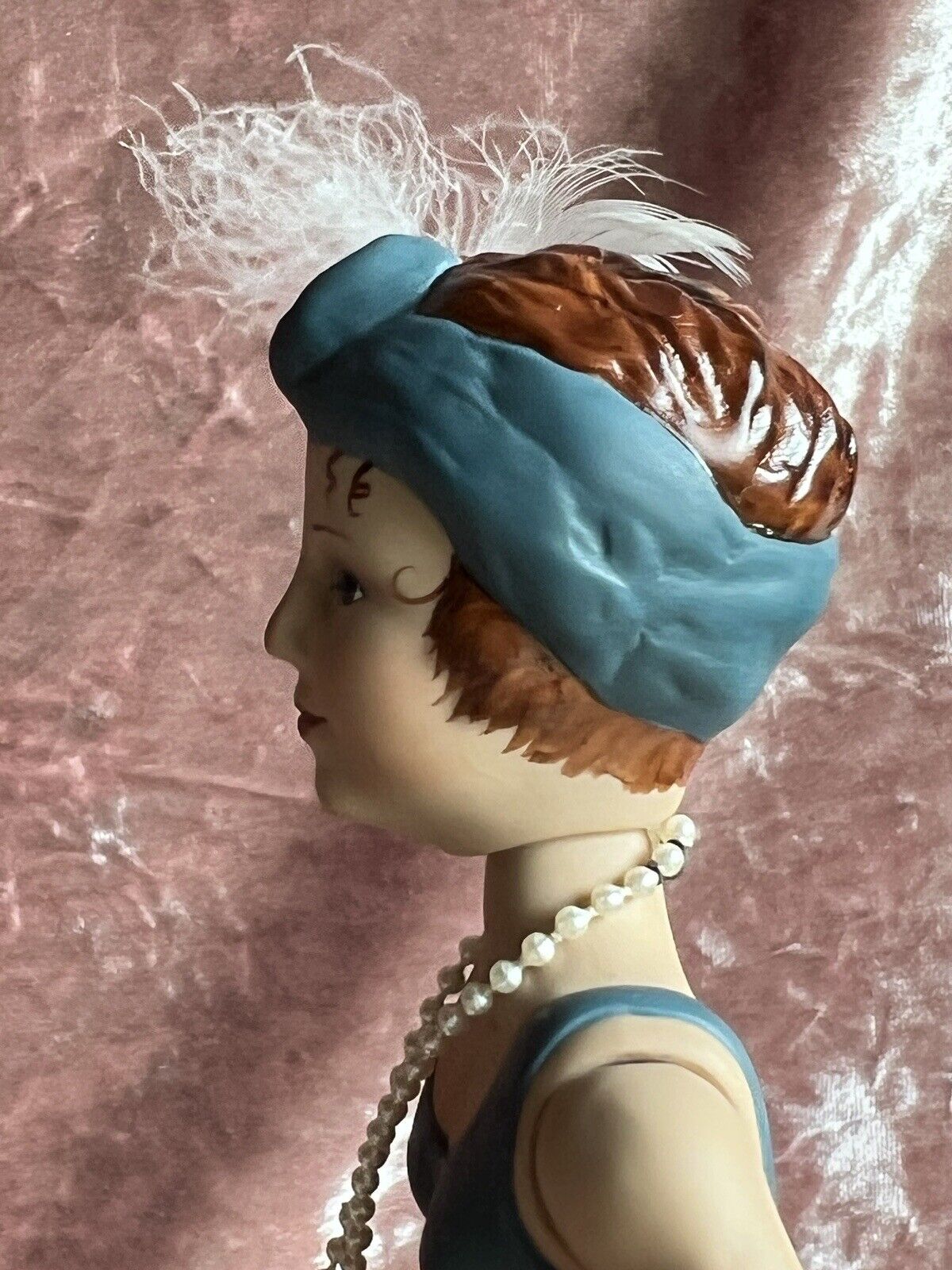 2 All Porcelain UFDC Artist Dolls by Sandra Justiss Flapper Style Swimmers
