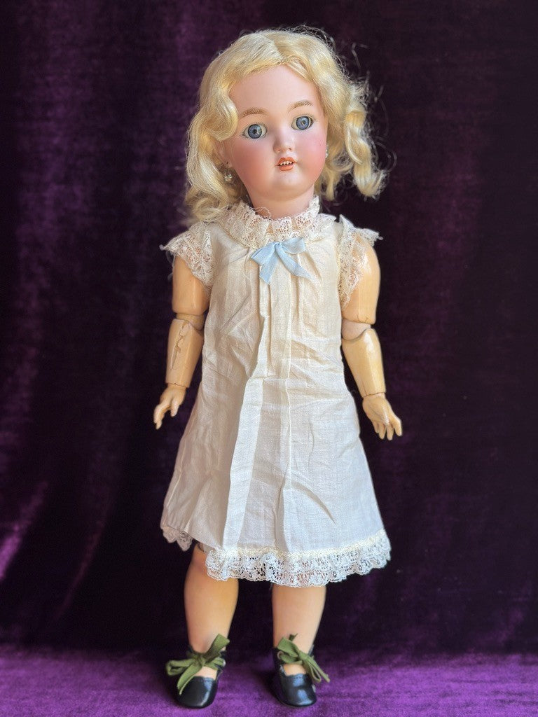 Antique German 18" Simon Halbig C.M. Bergmann Bisque Head Doll
